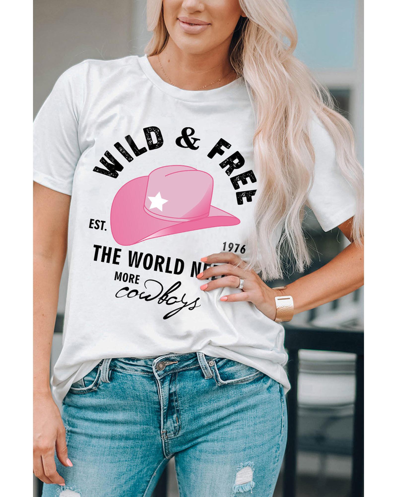 Azura Exchange Cowboys Fashion Graphic Tee - S