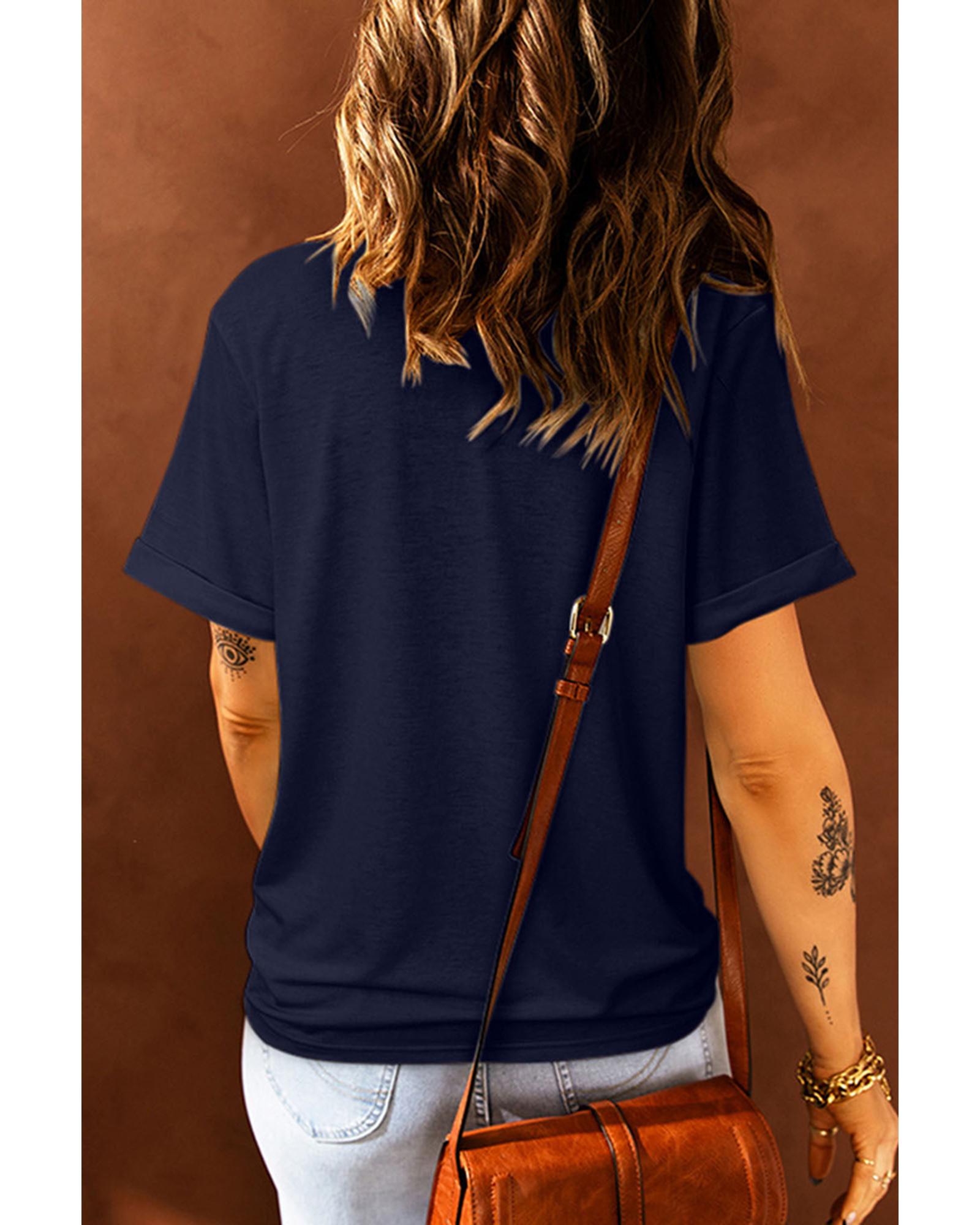 Azura Exchange American Woman Eagle Wing Flag Graphic Tee - S