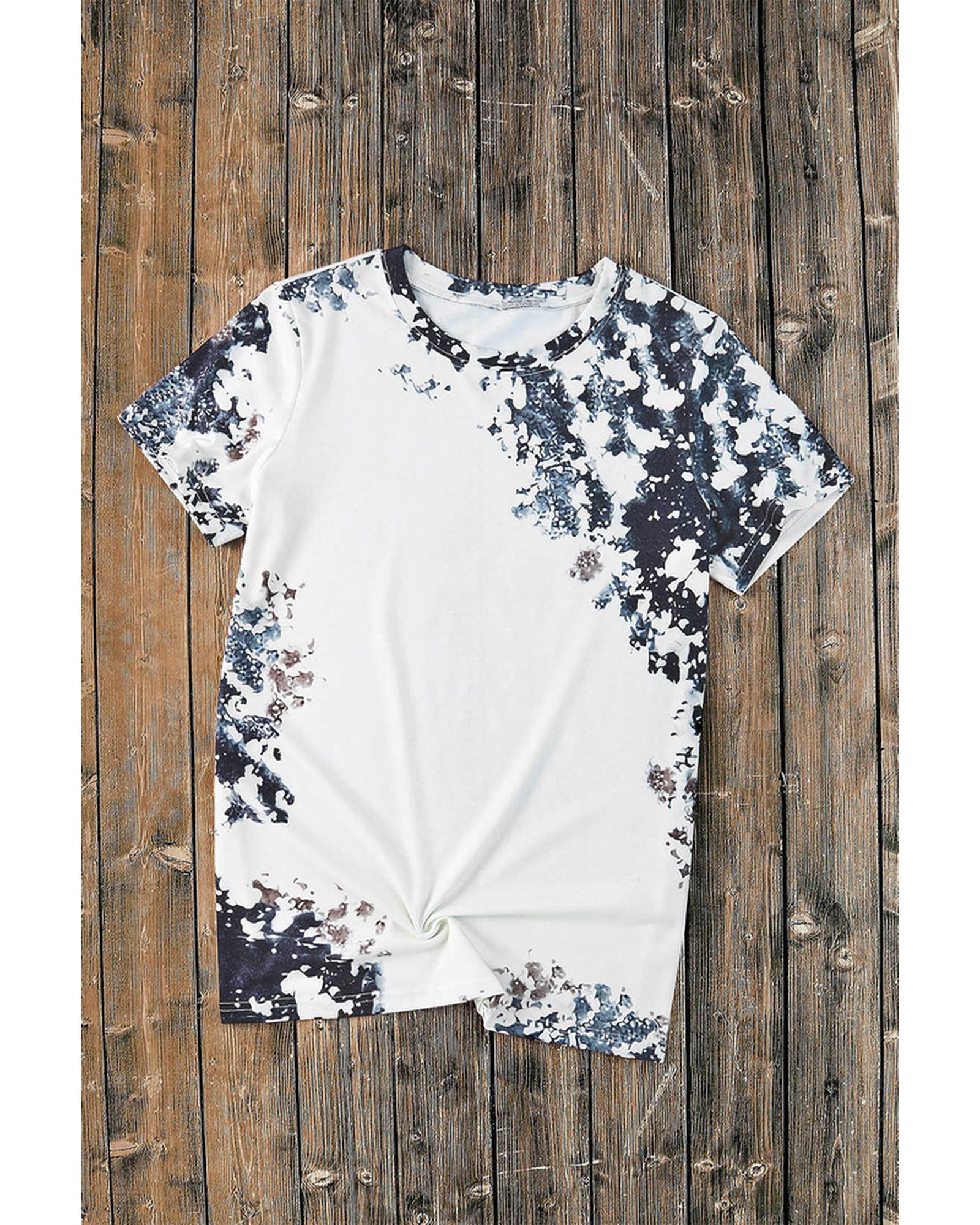 Azura Exchange Dyed Bleached T-Shirt - S