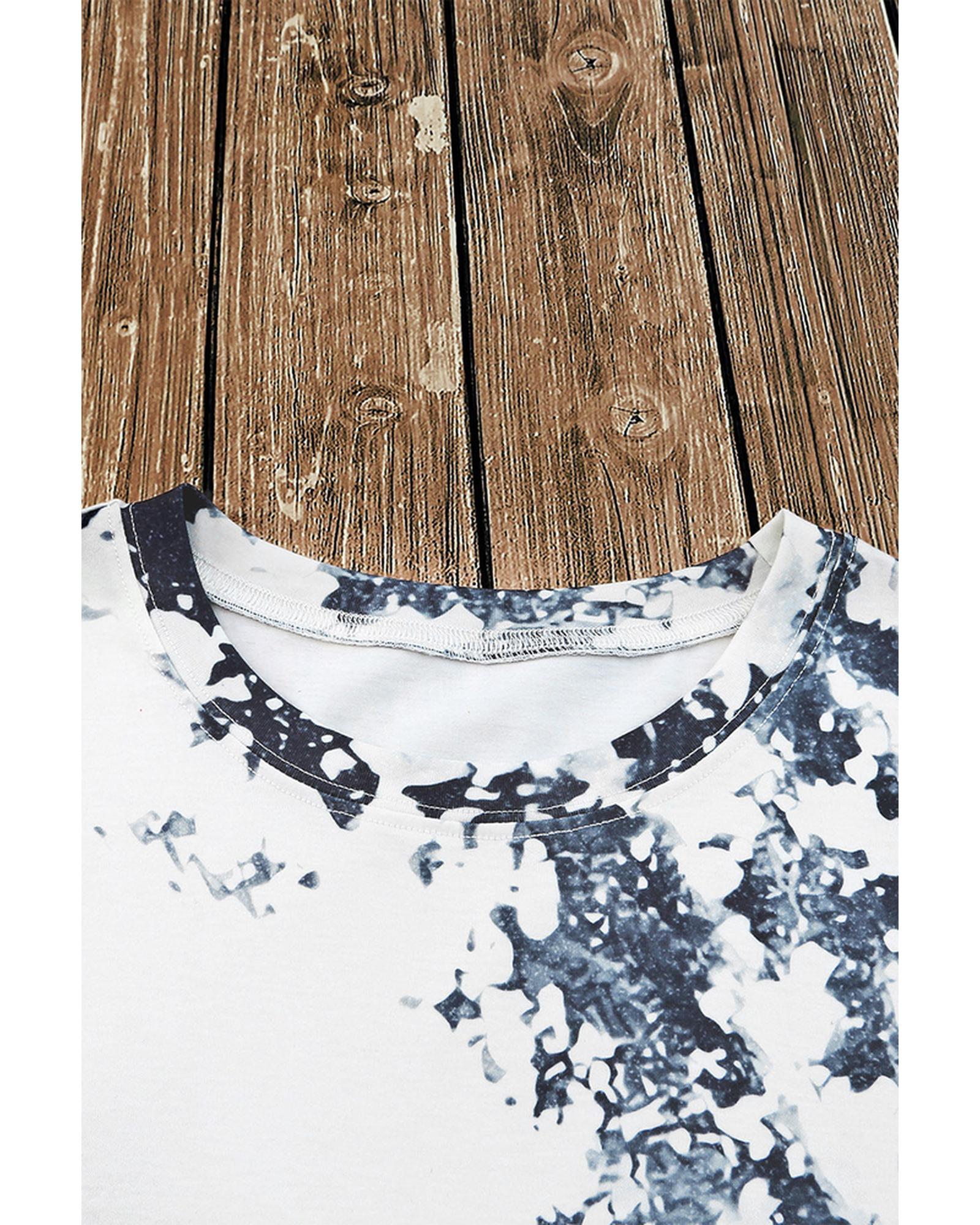 Azura Exchange Dyed Bleached T-Shirt - S