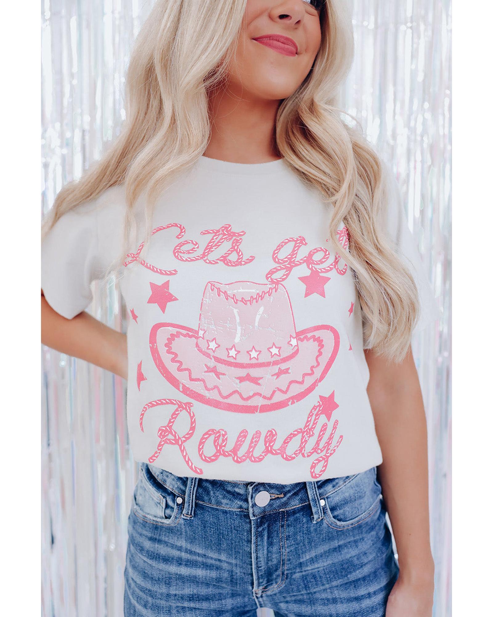 Azura Exchange Rowdy Star Print T-Shirt - S
