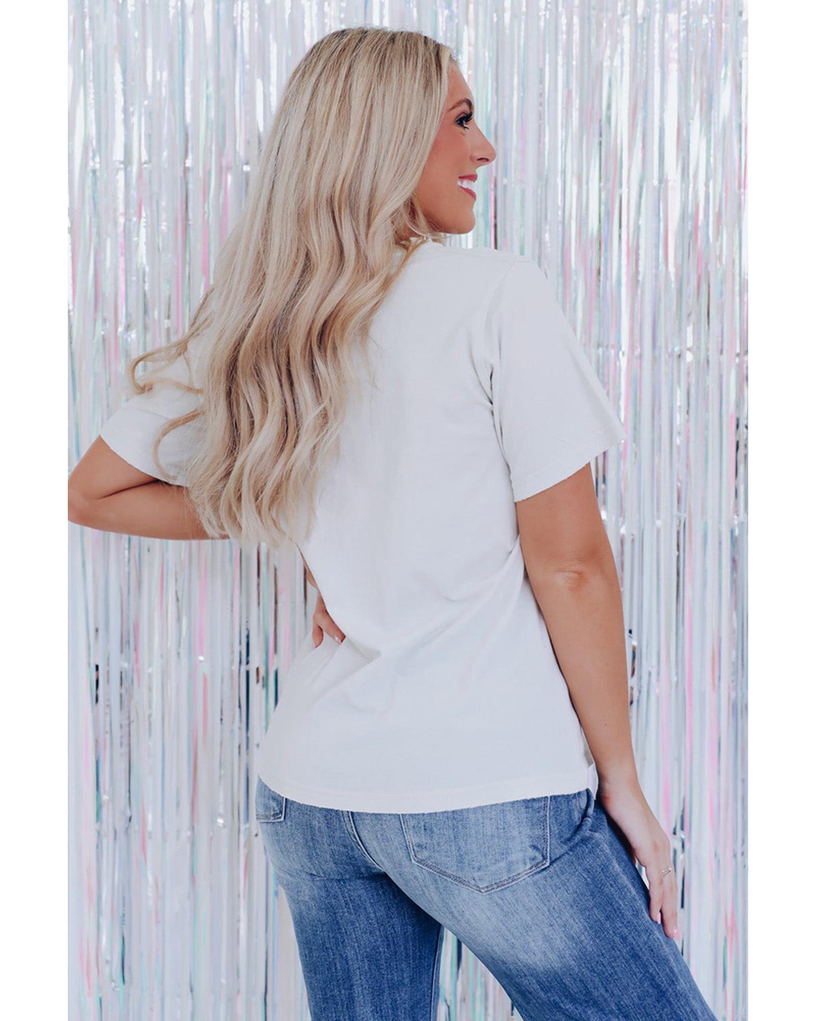 Azura Exchange Rowdy Star Print T-Shirt - S