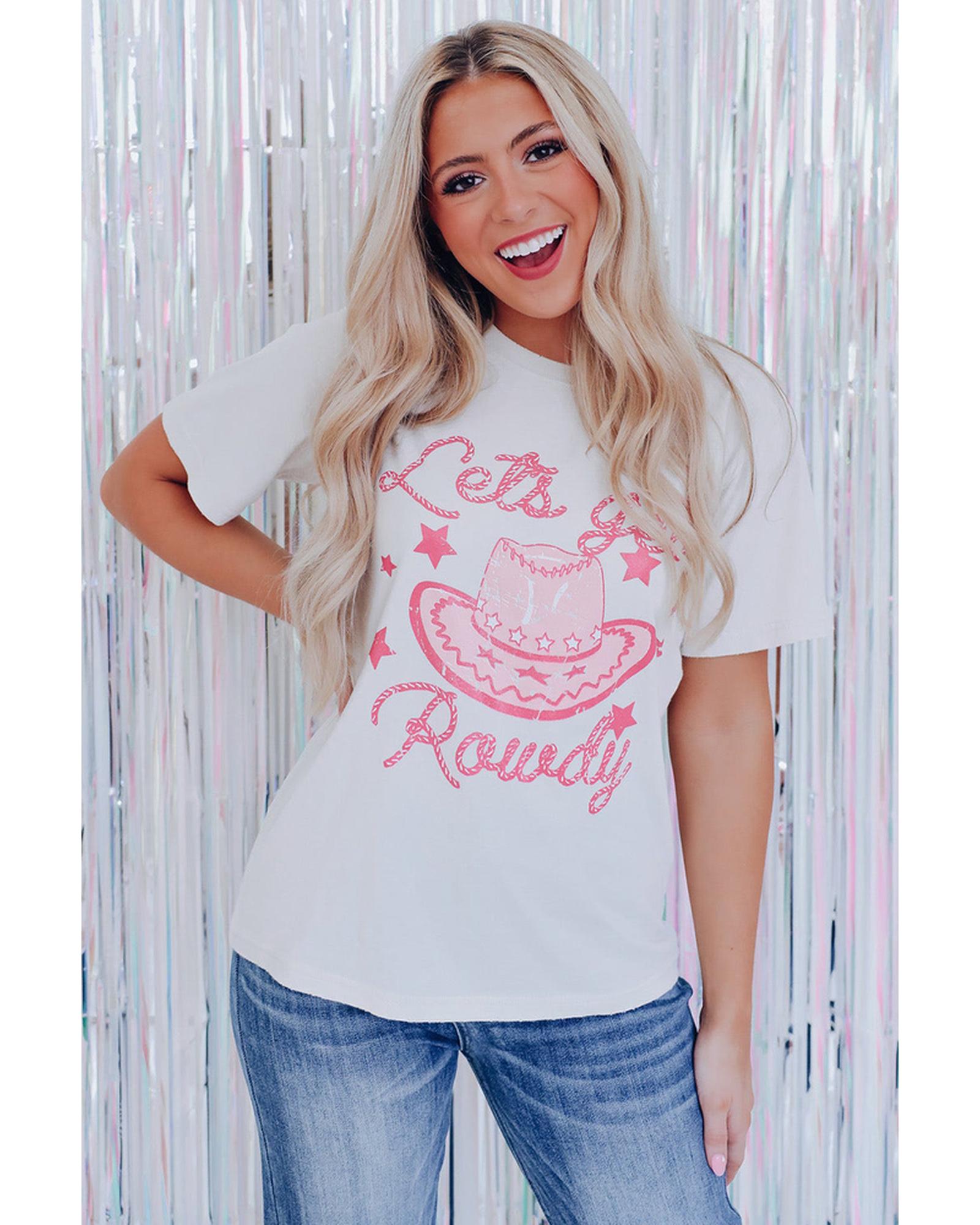 Azura Exchange Rowdy Star Print T-Shirt - S