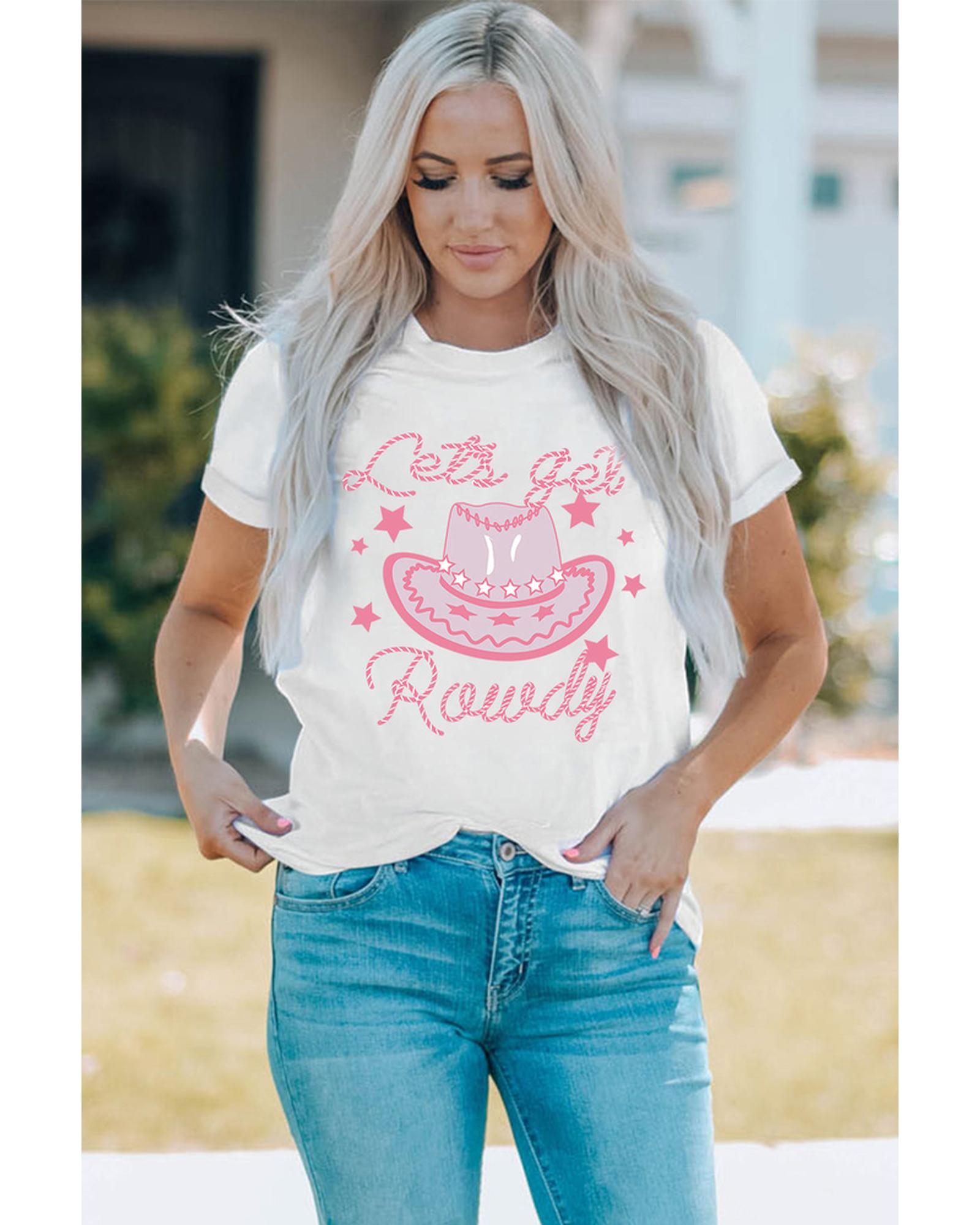 Azura Exchange Rowdy Star Print T-Shirt - S