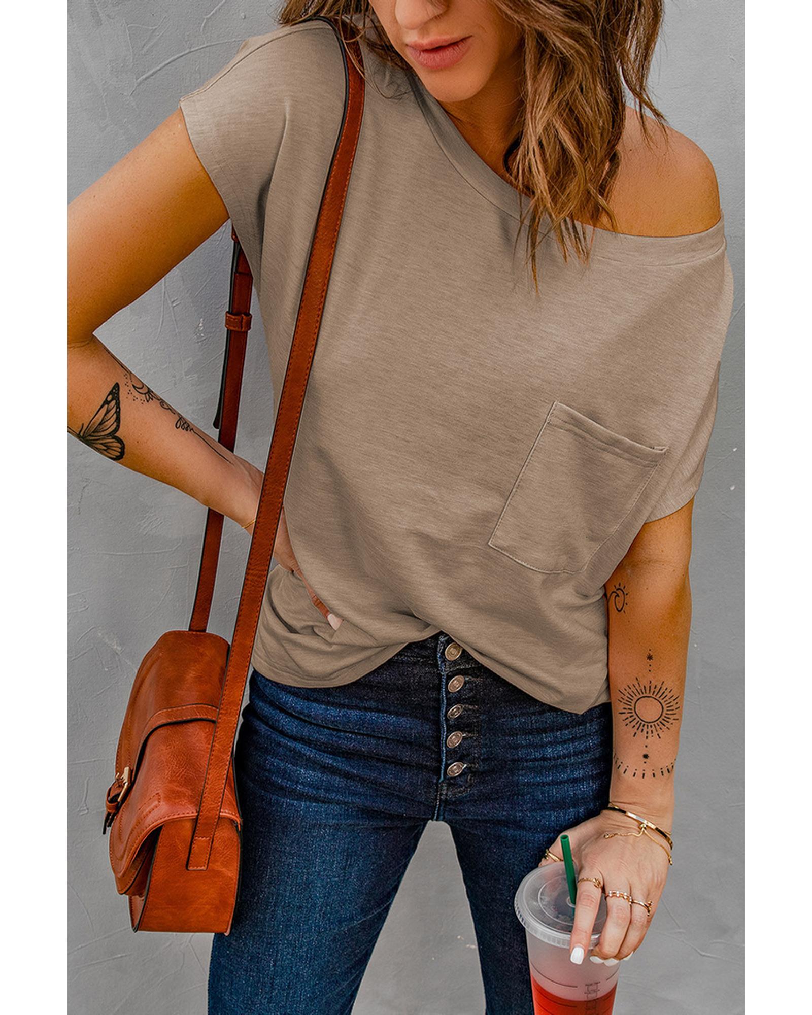 Azura Exchange Side Slit Pocketed Tee - 2XL