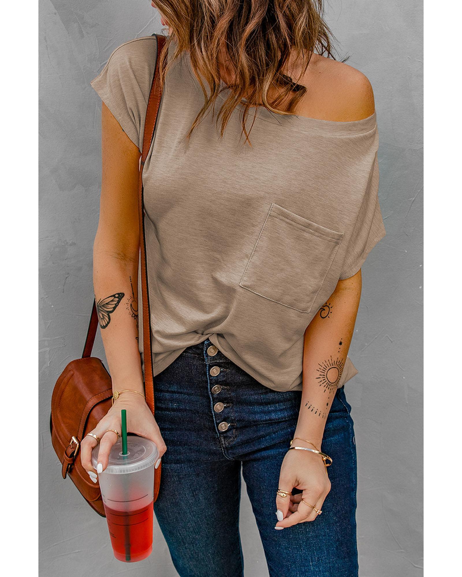 Azura Exchange Side Slit Pocketed Tee - 2XL