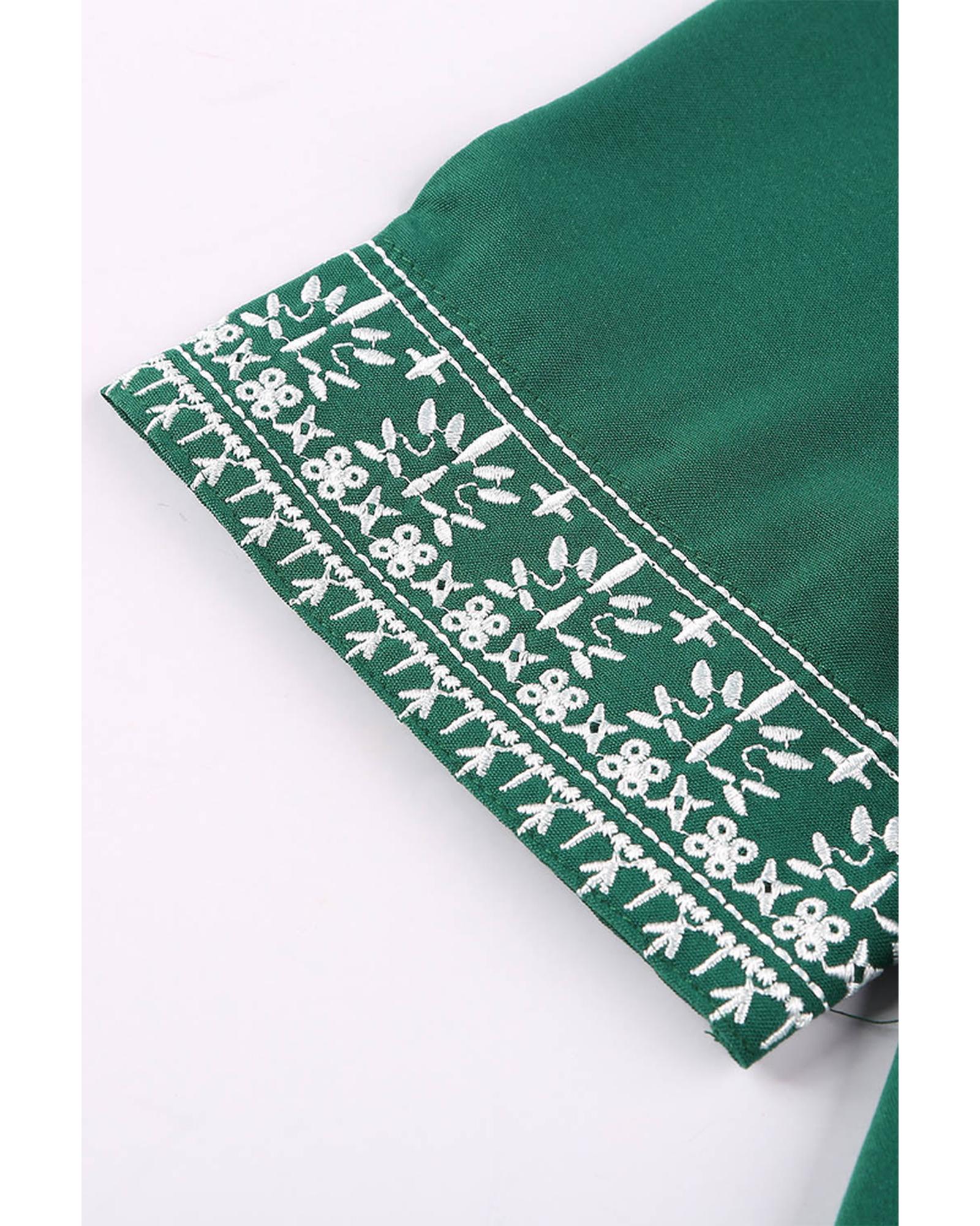 Azura Exchange V Neckline Half Sleeve Blouse - 2XL