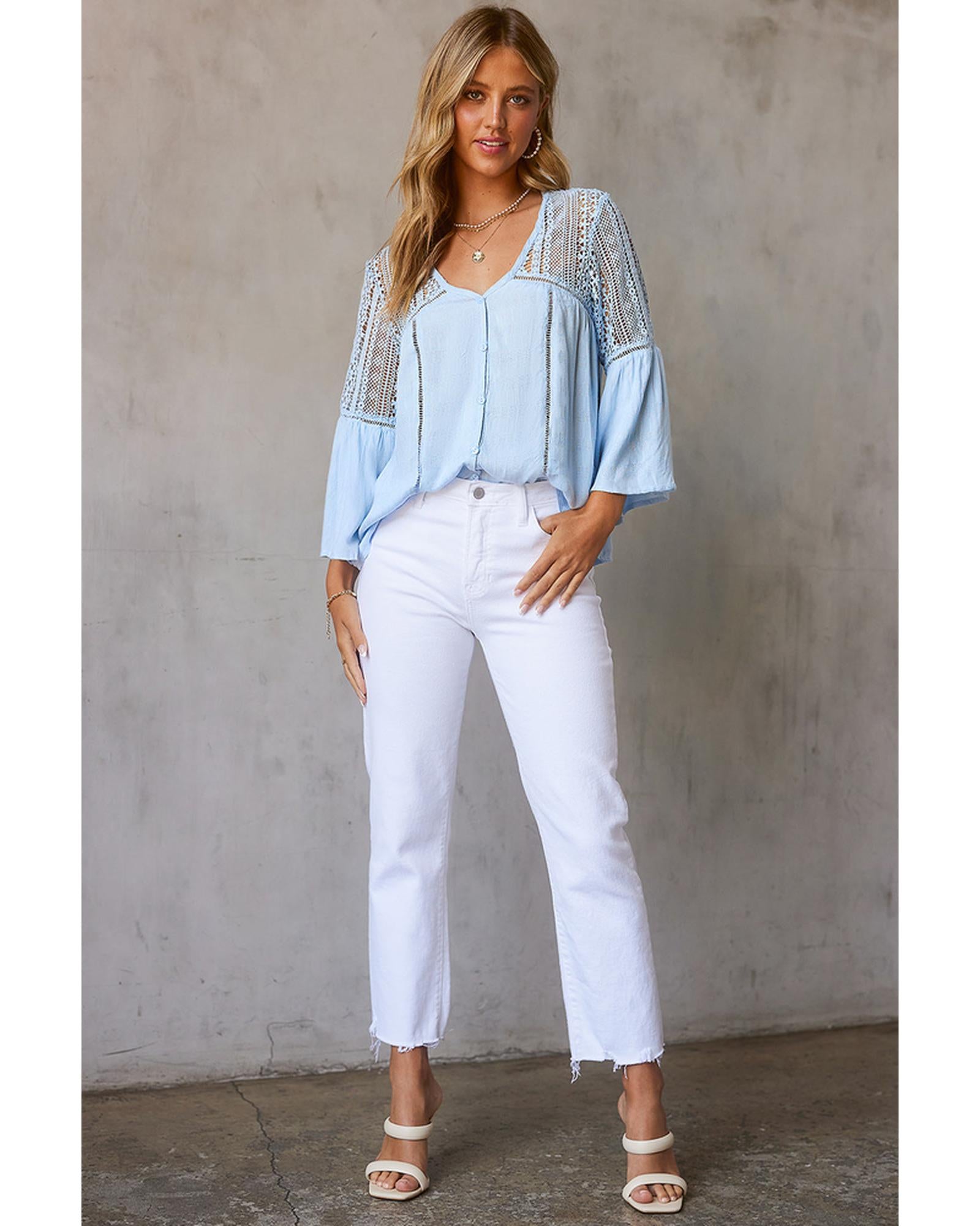 Azura Exchange Du Jour Crochet Blouse - 2XL