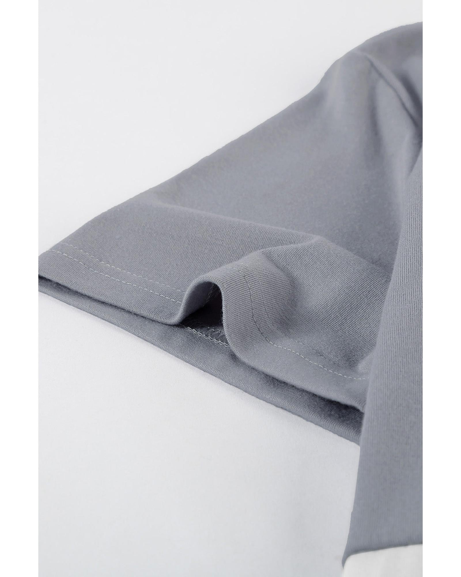 Azura Exchange Luxury Colorblock T-Shirt with Slits. - M