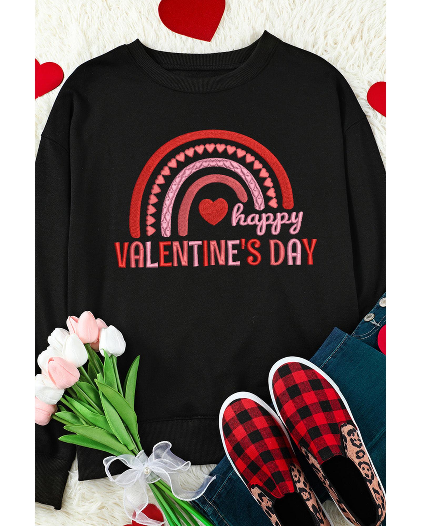 Azura Exchange Graphic Embroidered Sweatshirt - L