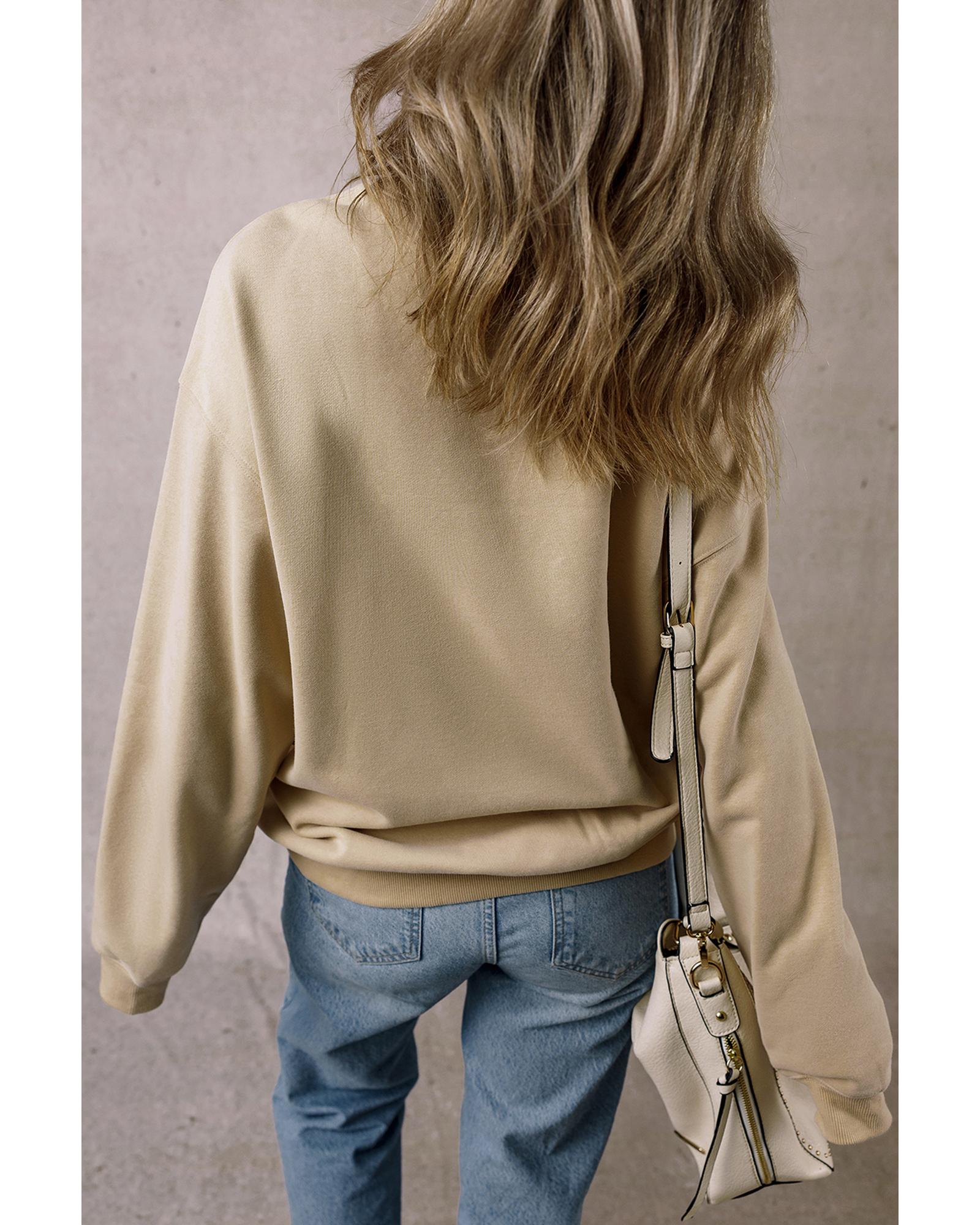 Parchment Festive Element Printed MERRY Christmas Graphic Sweatshirt - XL