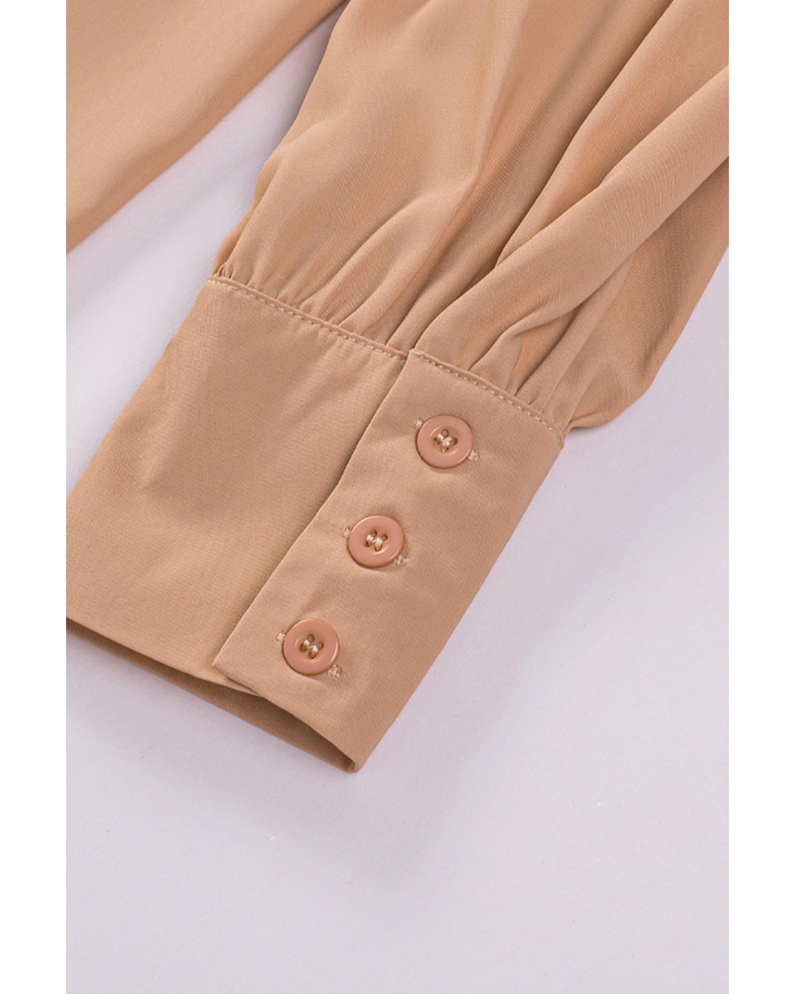 Azura Exchange Button-up Loose Long Sleeve Shirt - L