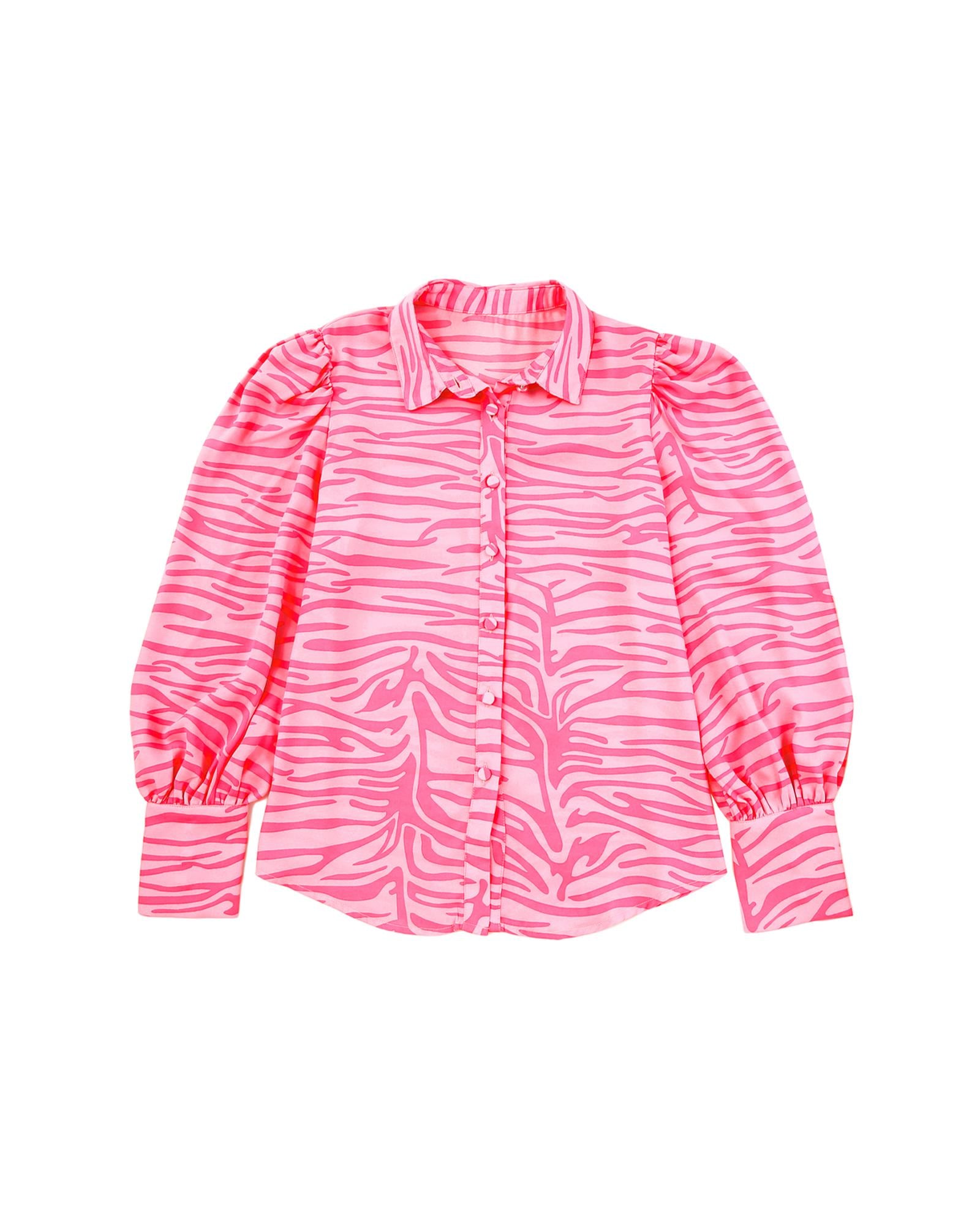 Azura Exchange Zebra Stripes Lantern Sleeve Shirt - M