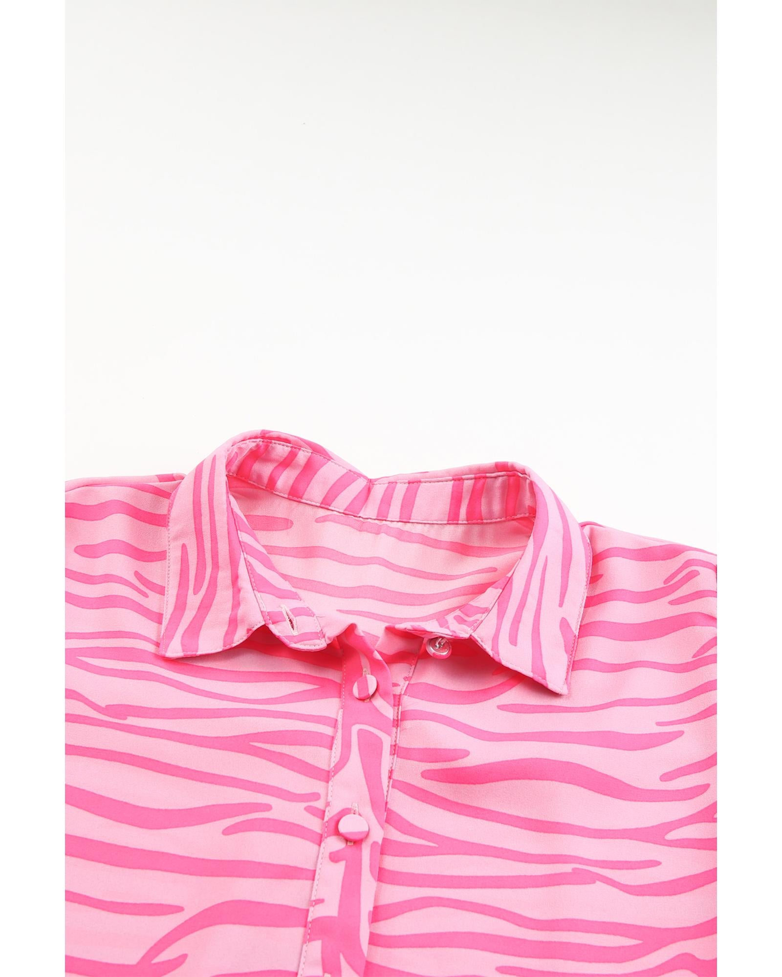 Azura Exchange Zebra Stripes Lantern Sleeve Shirt - M