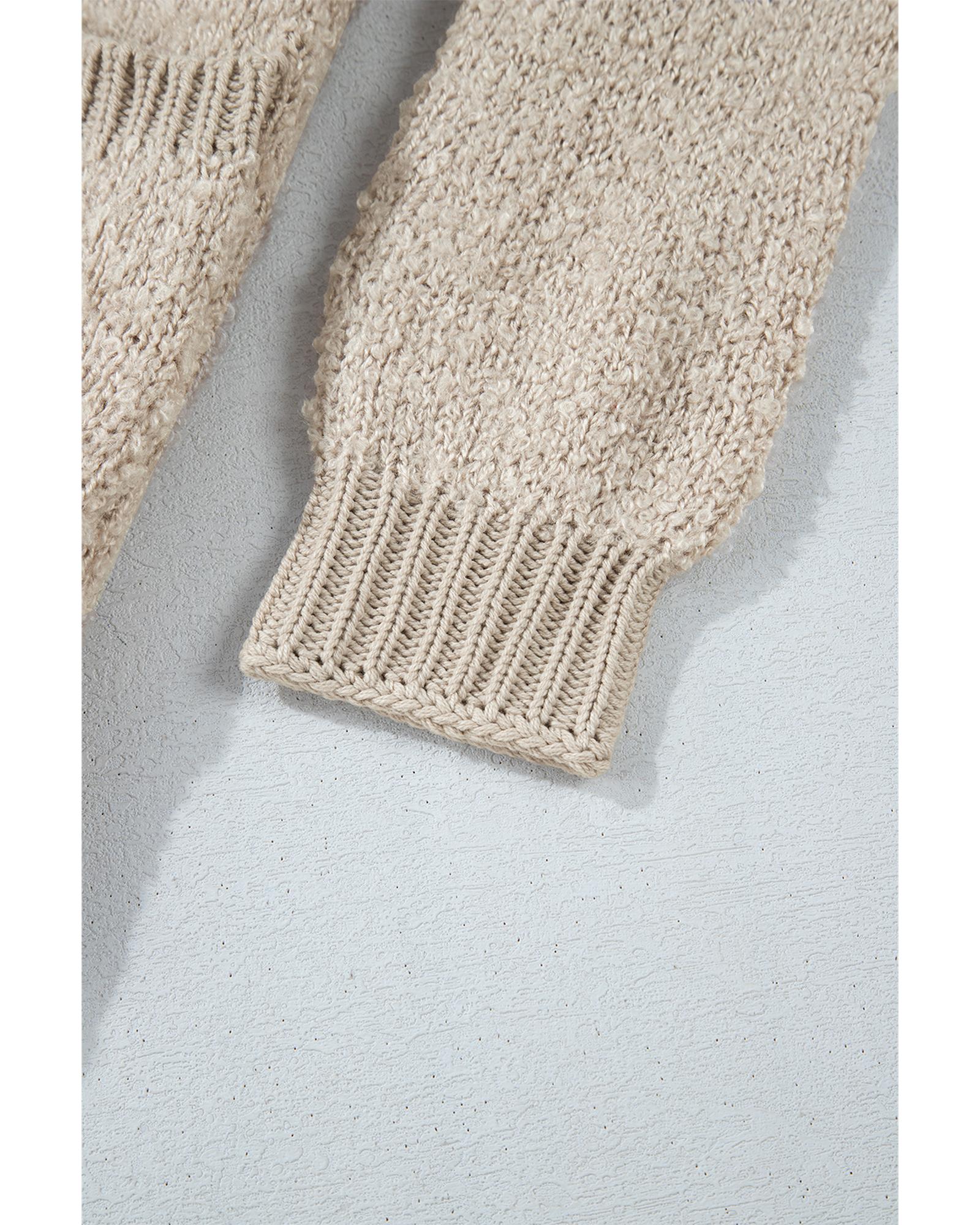 Jet Stream Collared Drop Shoulder Button Up Cardigan with Pocket - L