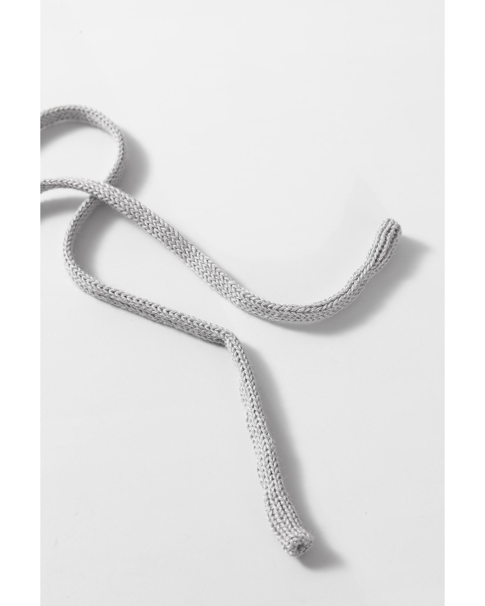 Light Grey Openwork Drawstring Hooded Short Sleeve Sweater Top - XL