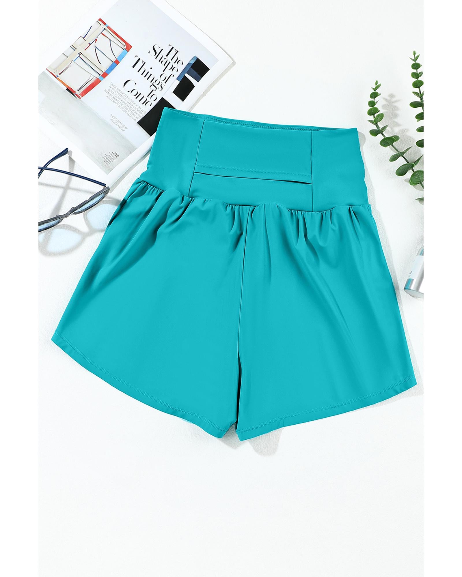 Skobeloff Pocketed Wide Waistband Swim Shorts - S