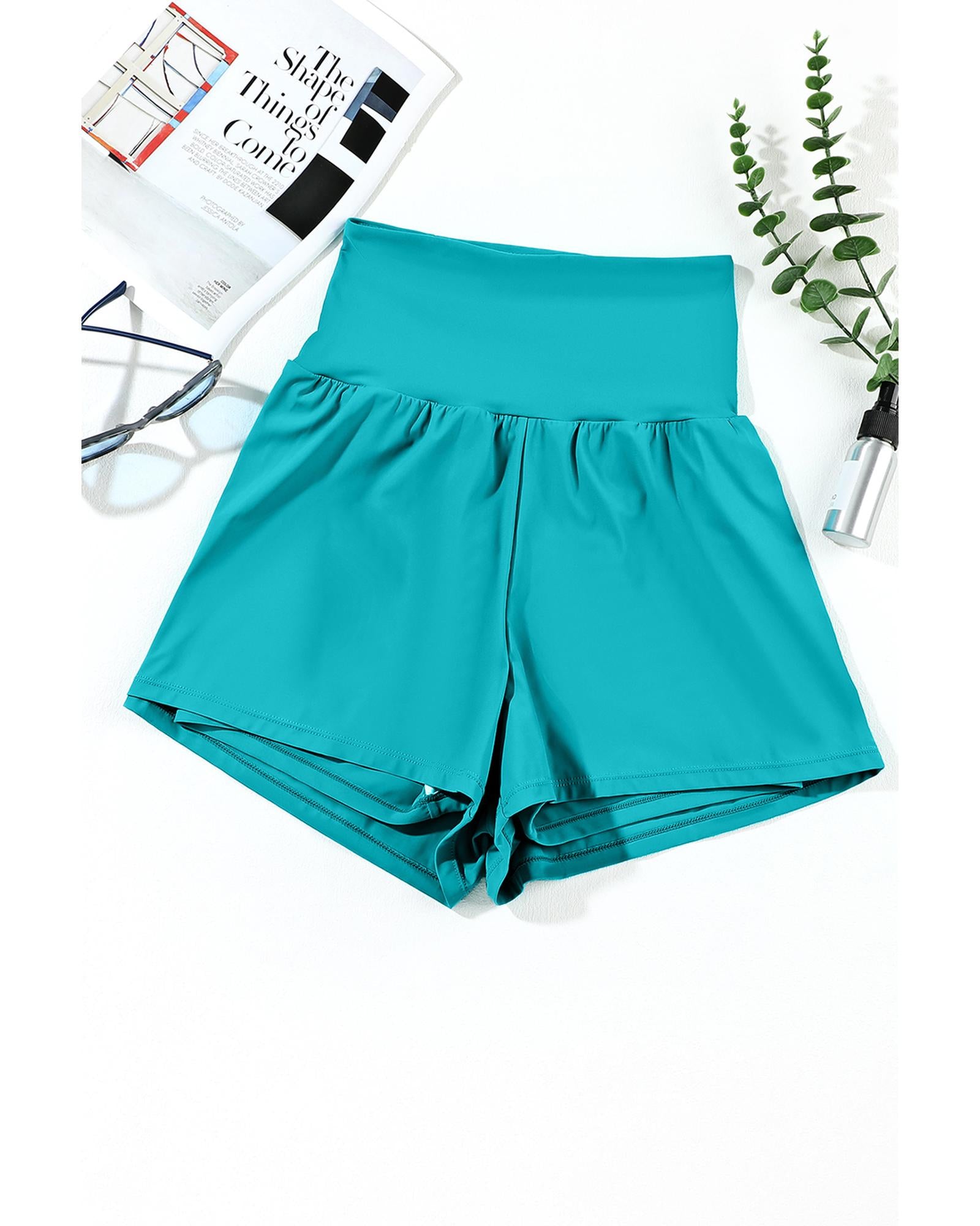 Skobeloff Pocketed Wide Waistband Swim Shorts - S