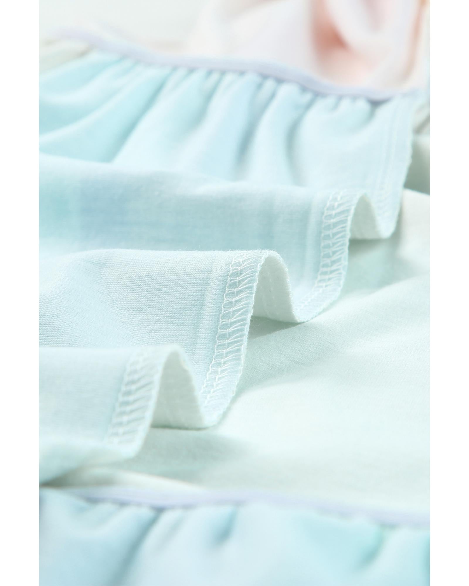 Azura Exchange Multicolor Striped Color Block Tiered Mini Dress - M