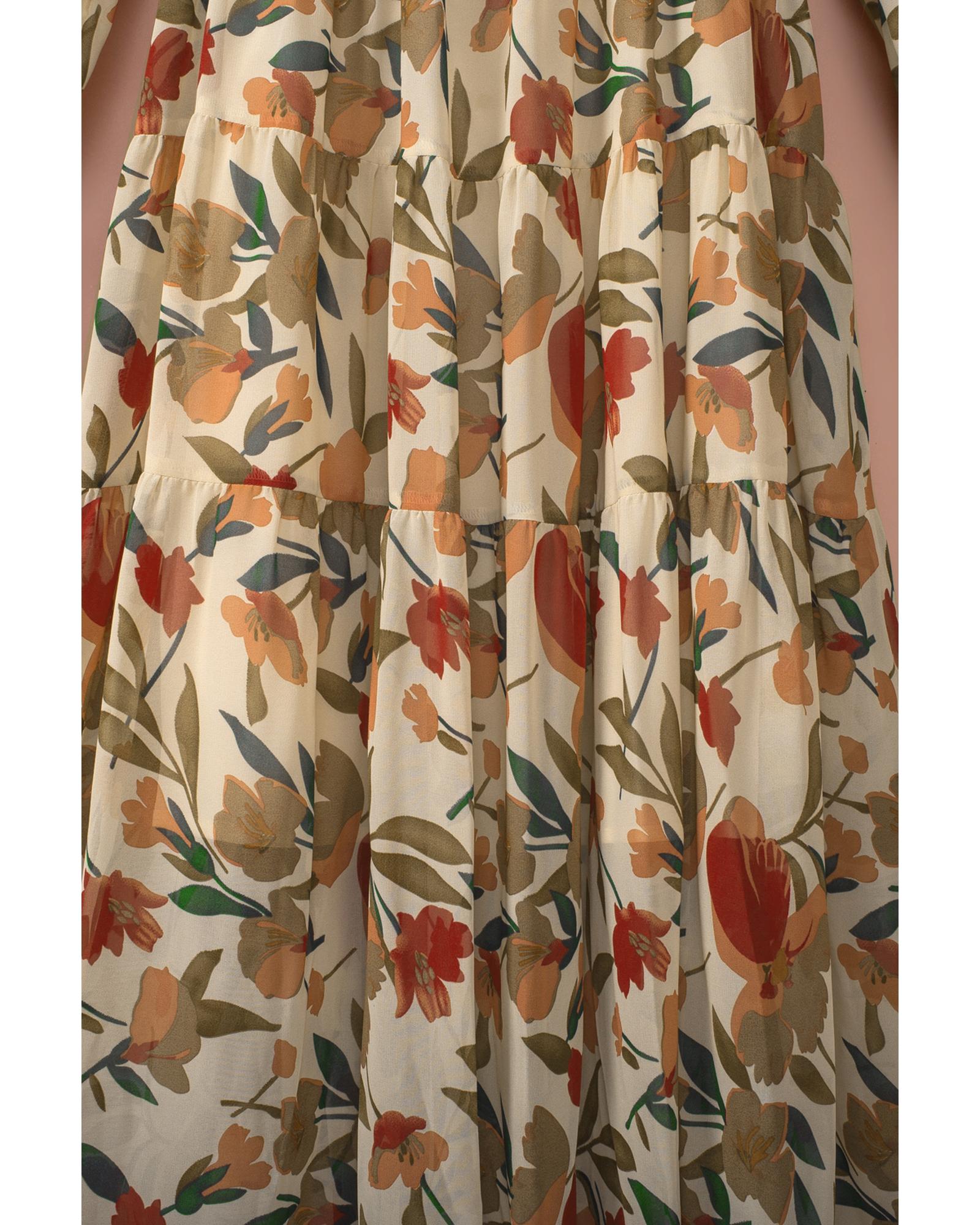 Azura Exchange Ruffle Tiered Maxi Dress - M