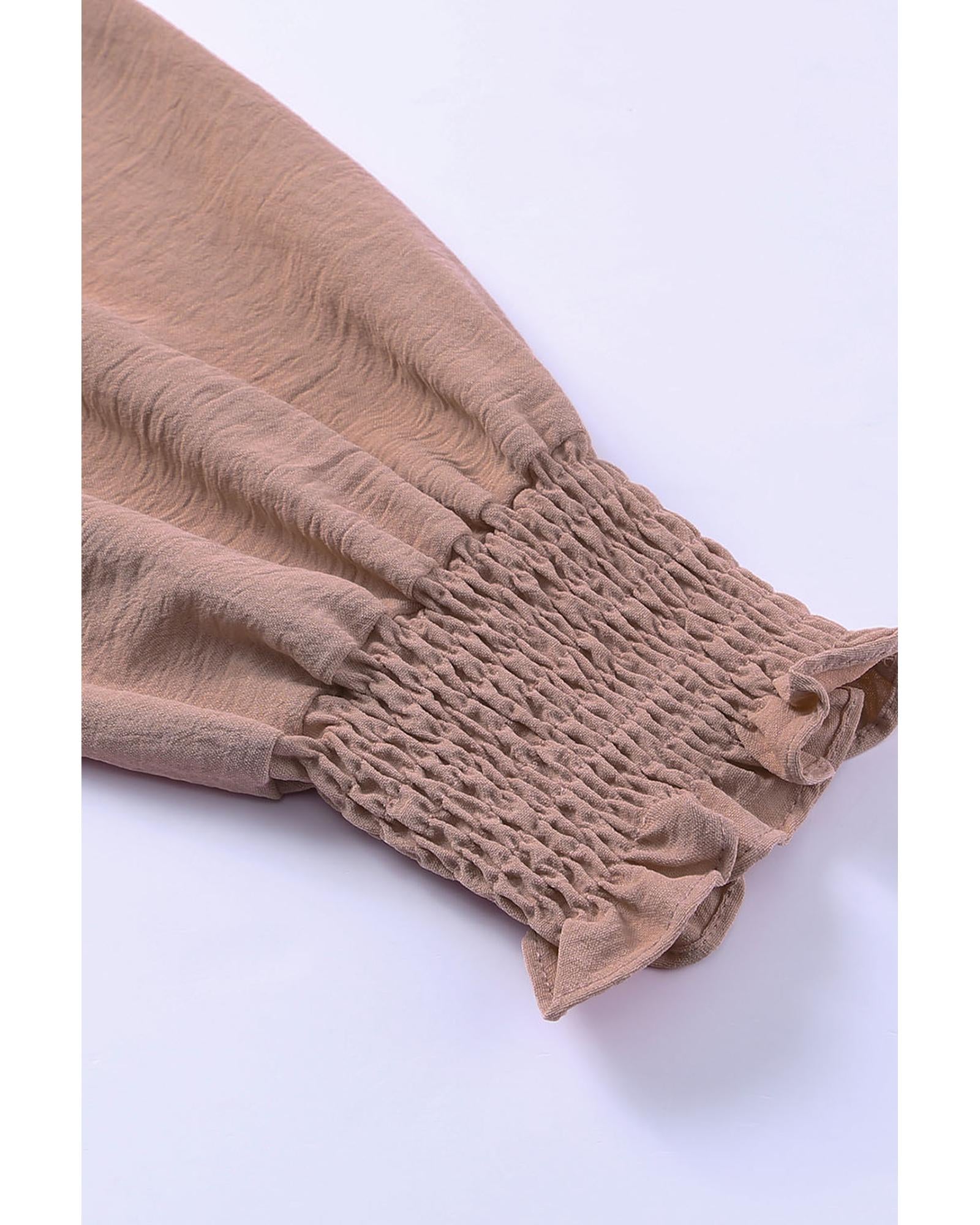 Azura Exchange Tie Knot Puff Long Sleeve Romper - XL