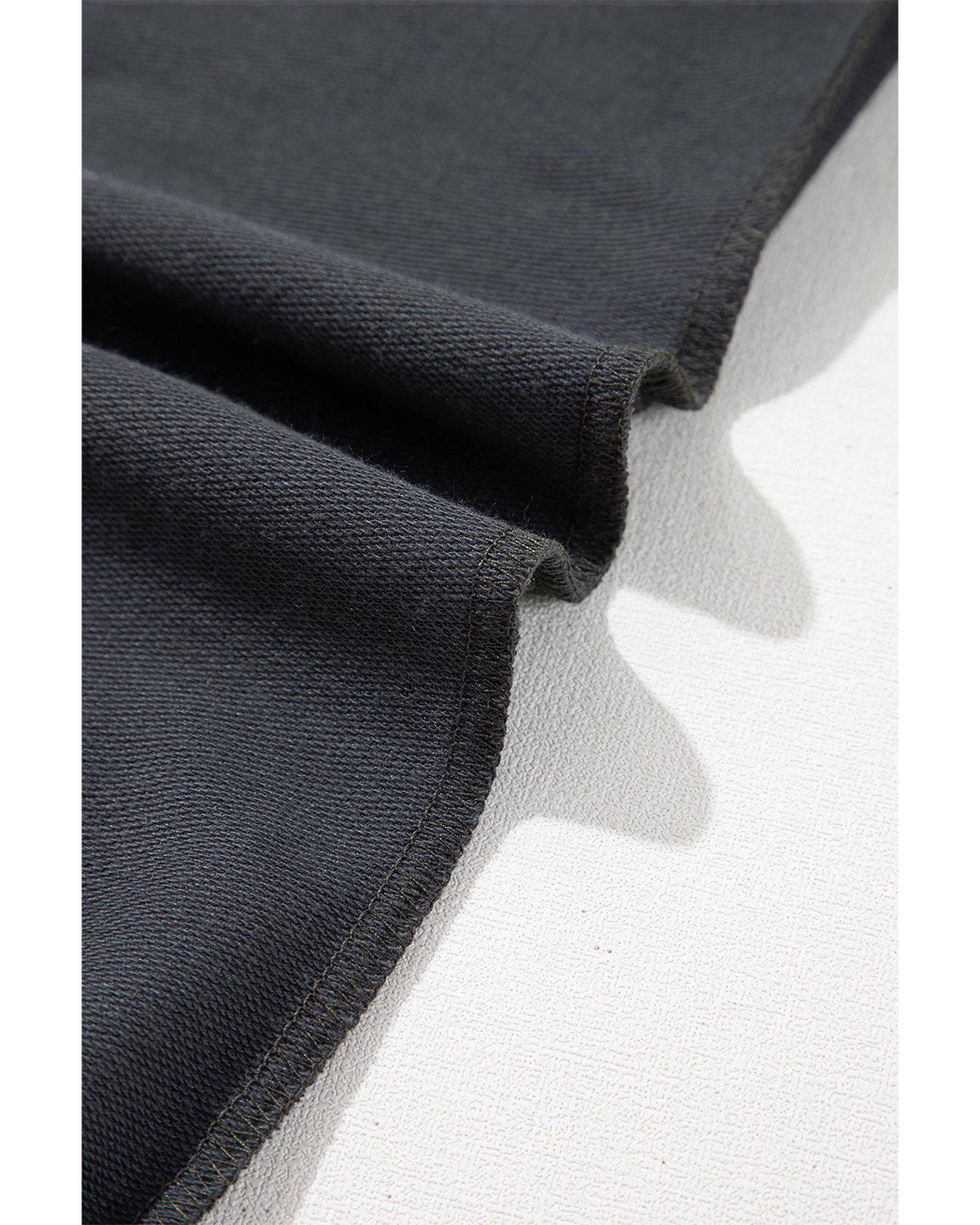 Dark Grey Counting Rainbows High Waist Sweatpants - L