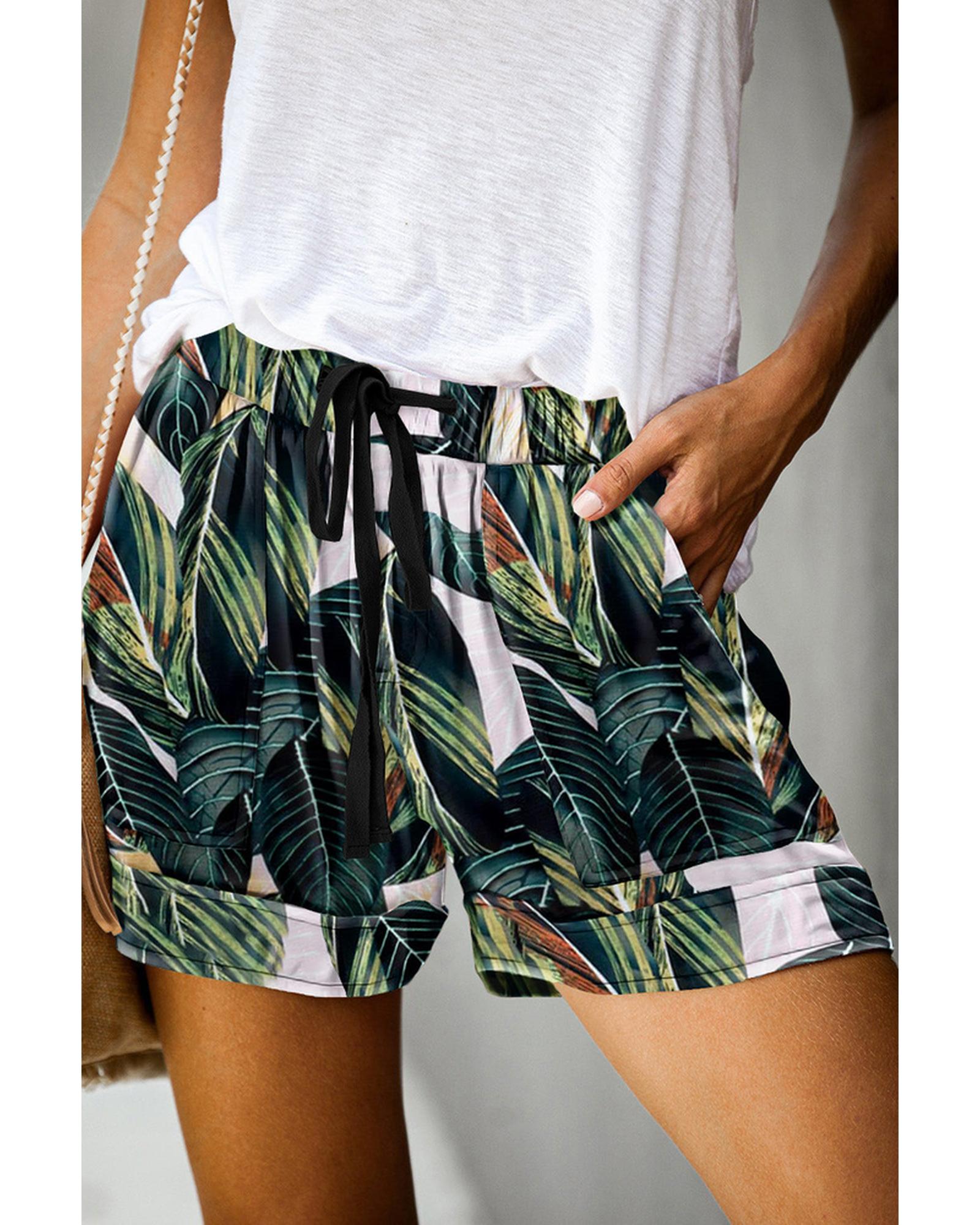Azura Exchange Drawstring Casual Elastic Waist Pocketed Shorts - XL