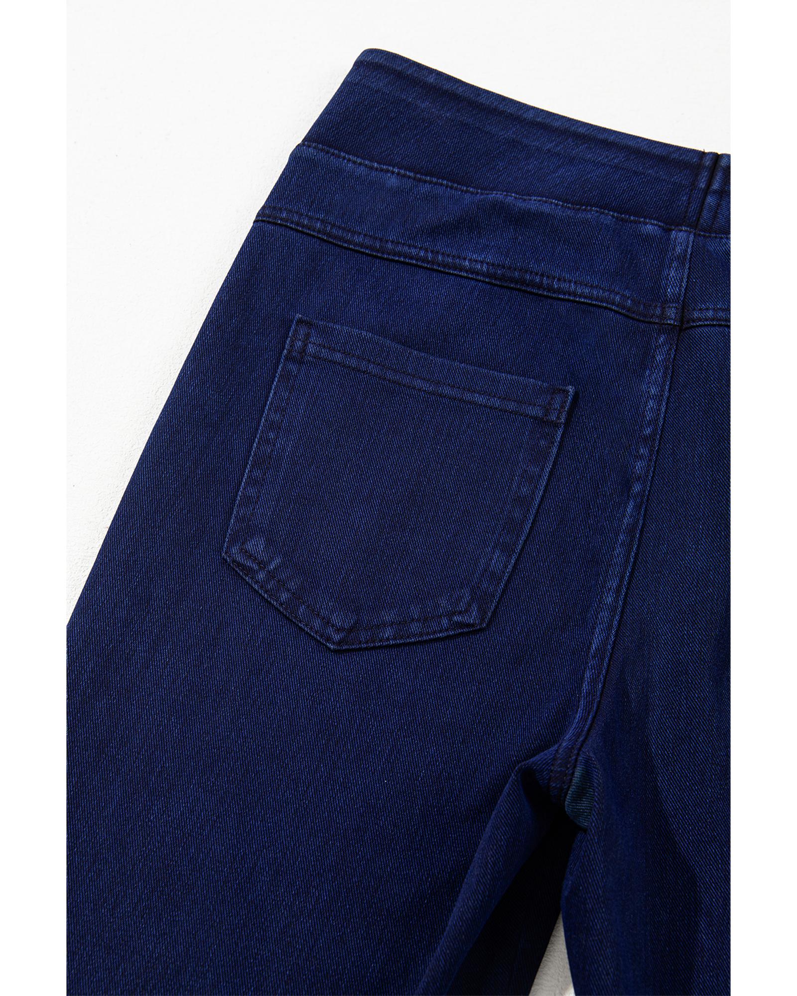 Ashleigh Blue Solid Color High Waist Stretchy Slim Fit Jeggings - M