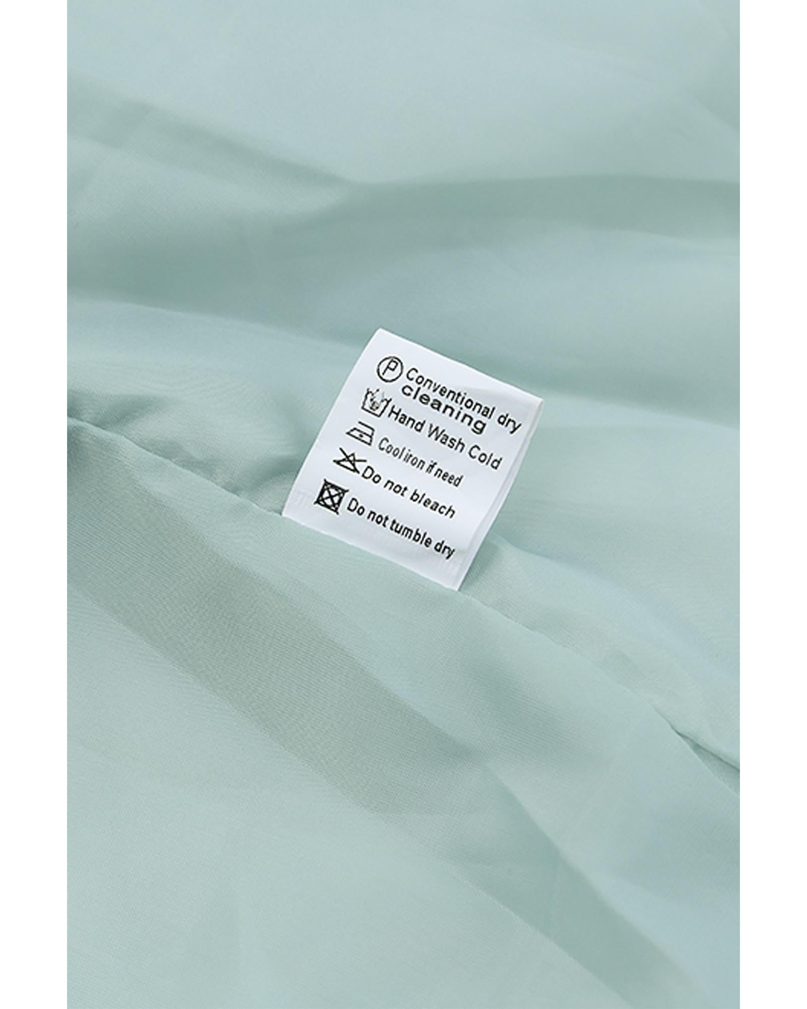 Green Quilted Pocketed Zip-up Cropped Jacket - S