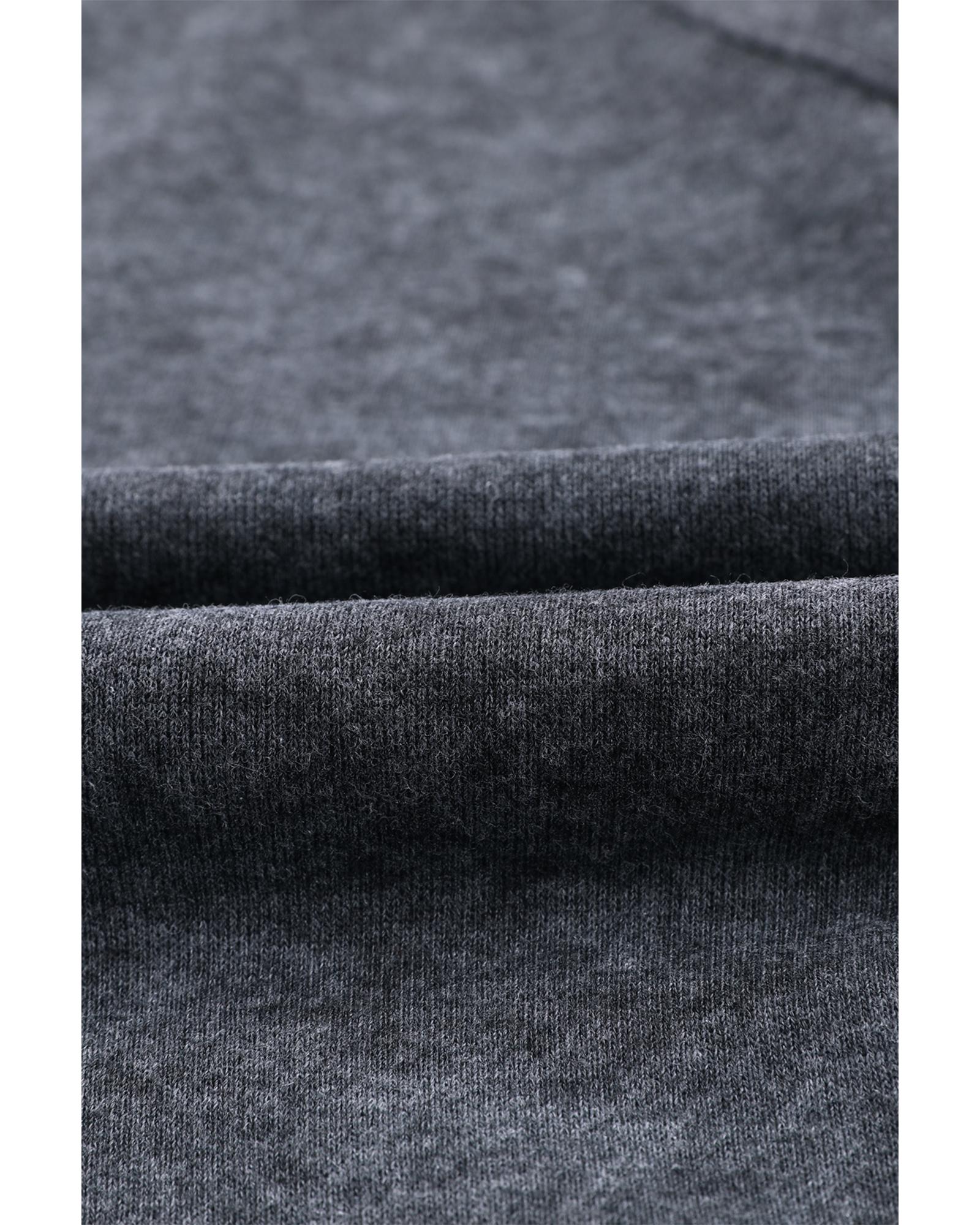 Gray Vintage Washed Flap Pocket Button Shacket - M