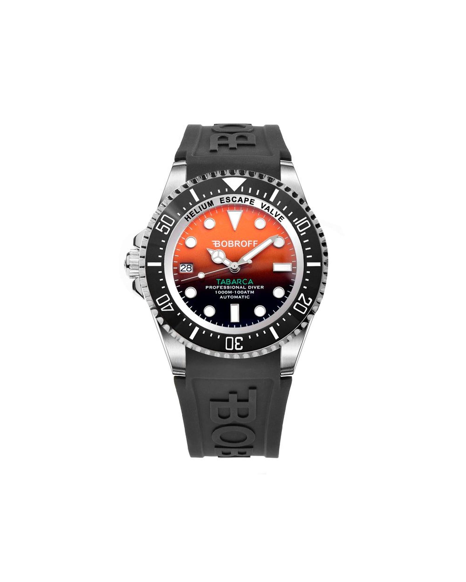 Bobroff Men's Black Rubber Watch - One Size