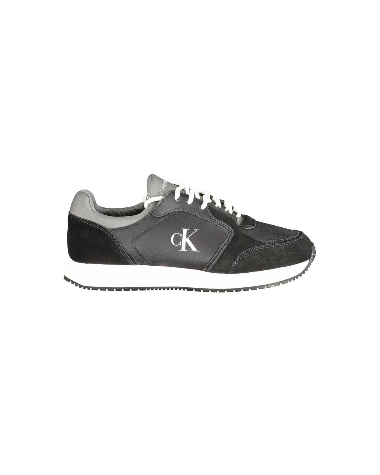 Calvin Klein Men's Black Polyester Sneaker - 46 EU