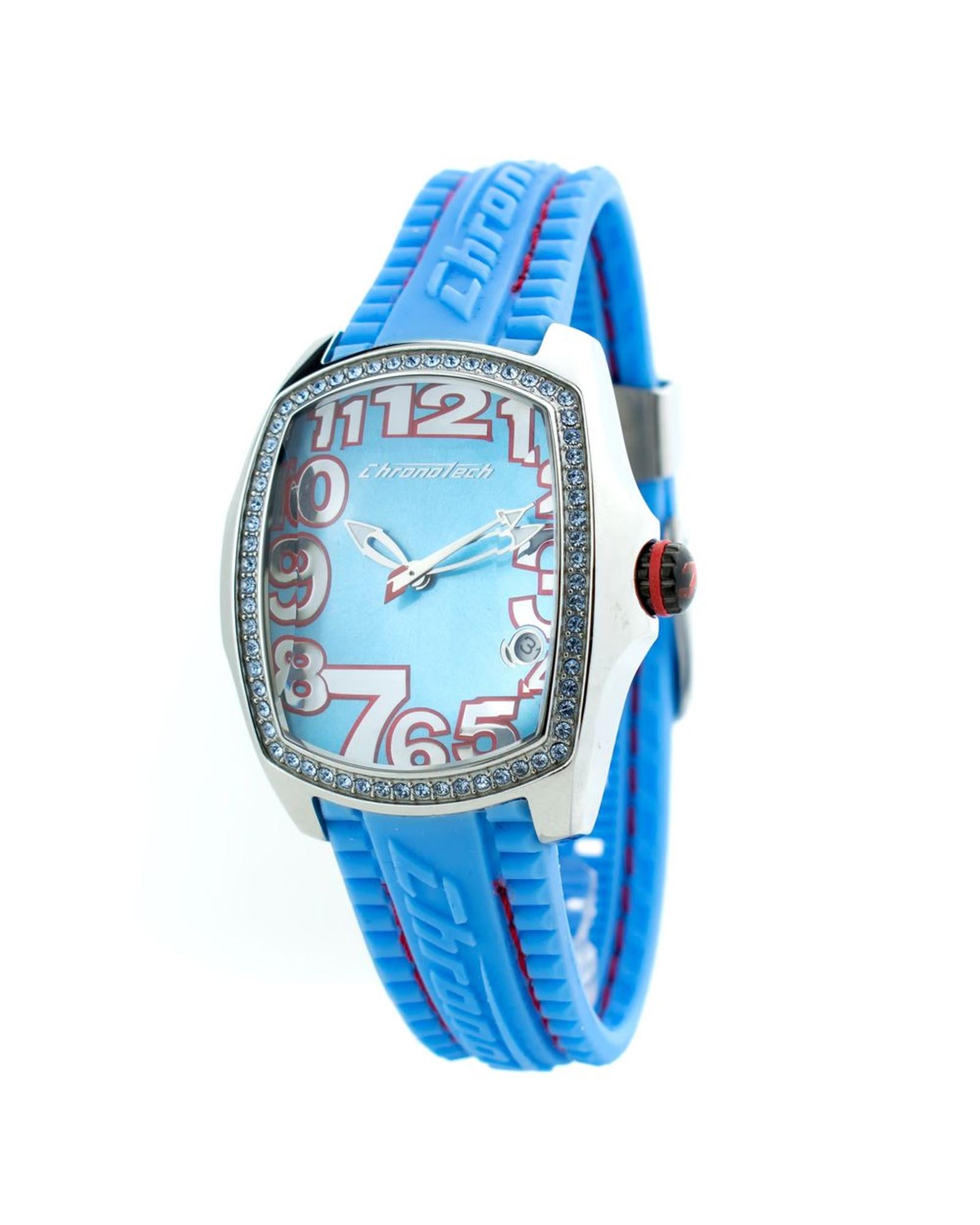 Chronotech Women's Blue Rubber Watch - One Size