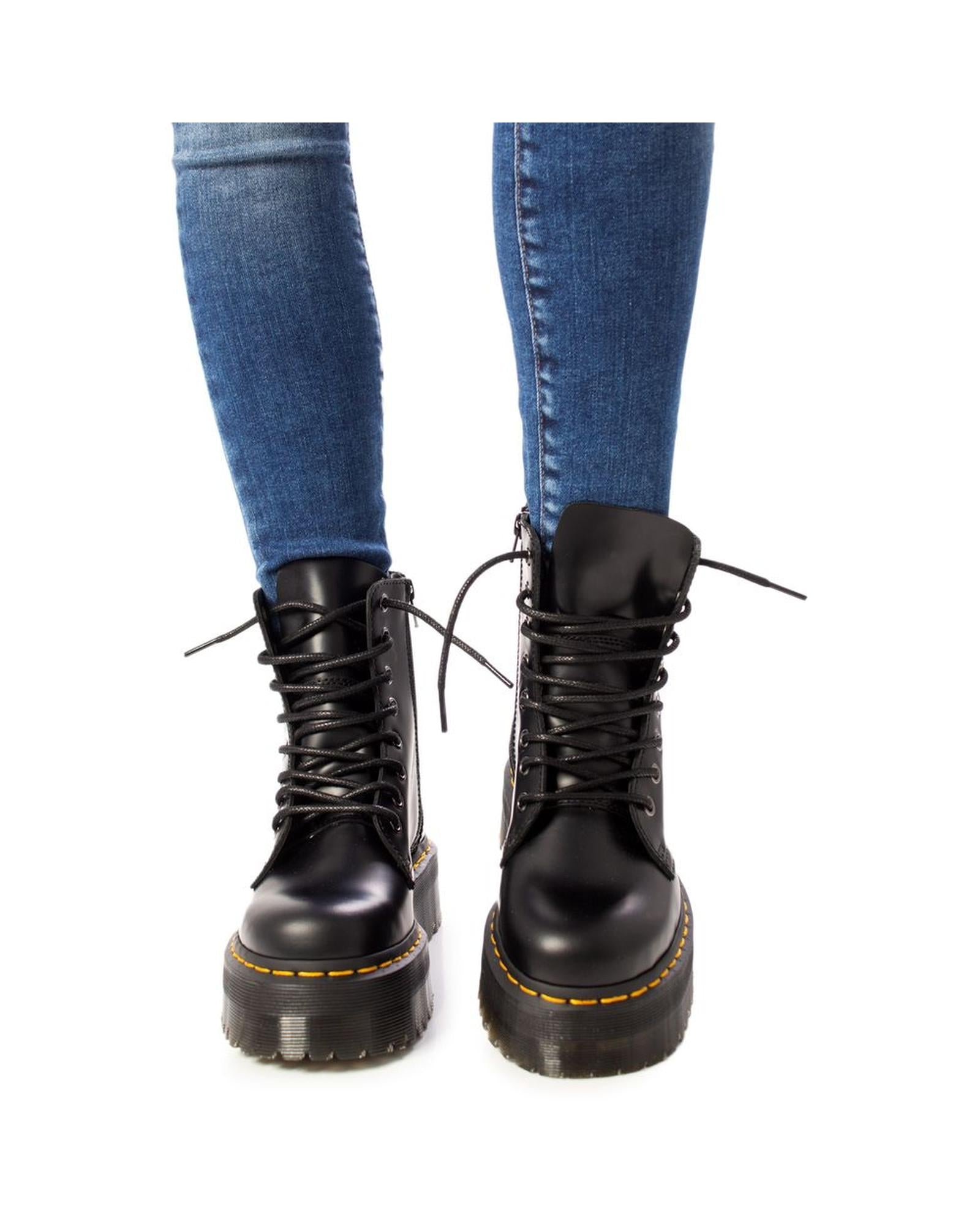 Dr Martens Women's Black Leather Boot - 40 EU