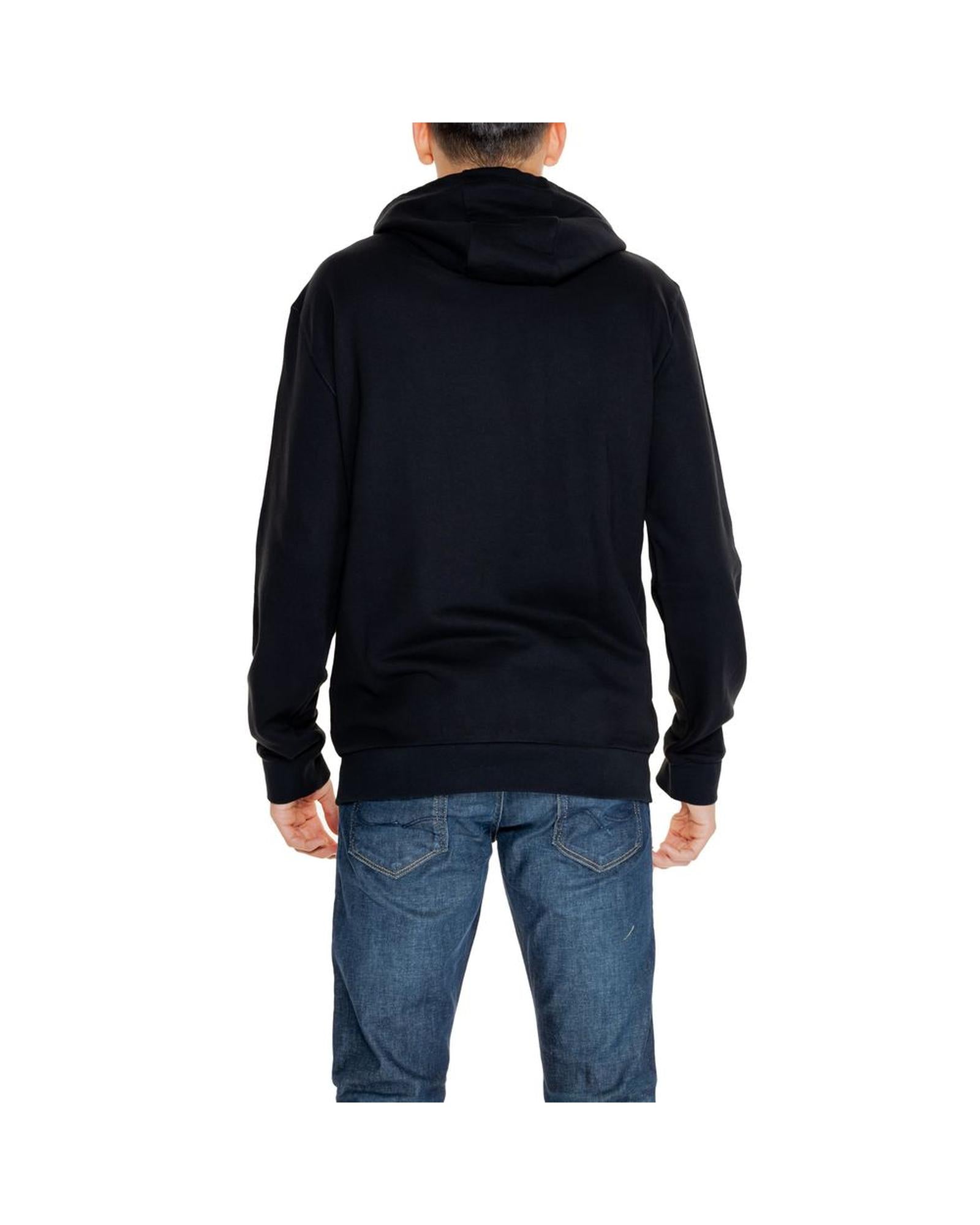 EA7 Emporio Armani Men's Black Cotton Sweater - 48 IT