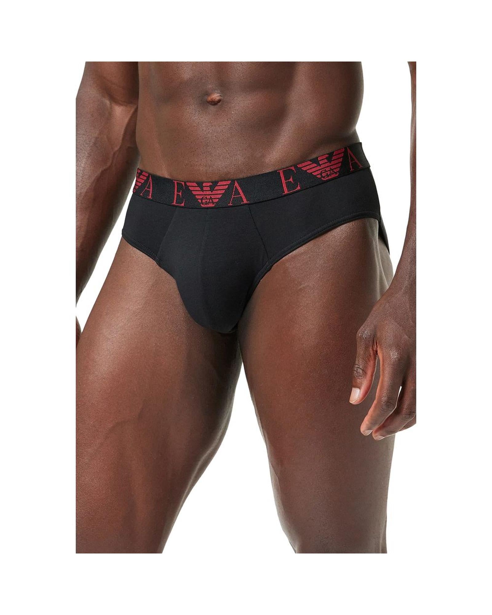 Emporio Armani Underwear Men's Red Cotton Underwear - 44 IT