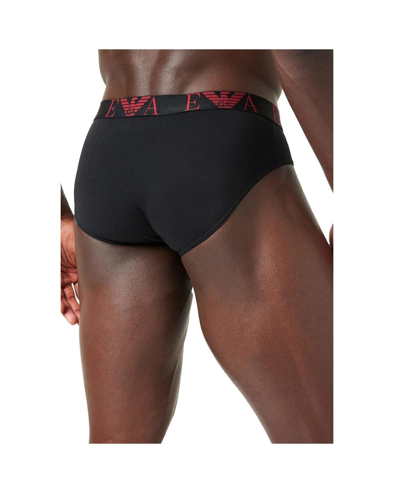 Emporio Armani Underwear Men's Red Cotton Underwear - 44 IT
