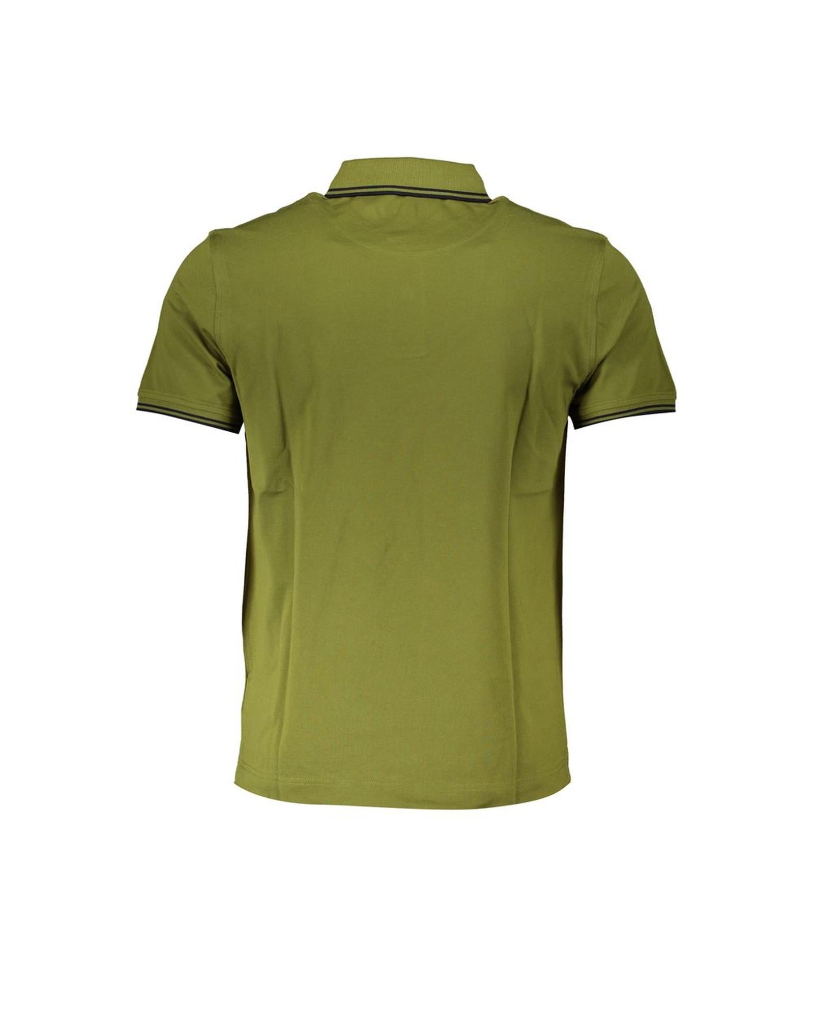 Harmont & Blaine Men's Green Cotton Polo Shirt - S