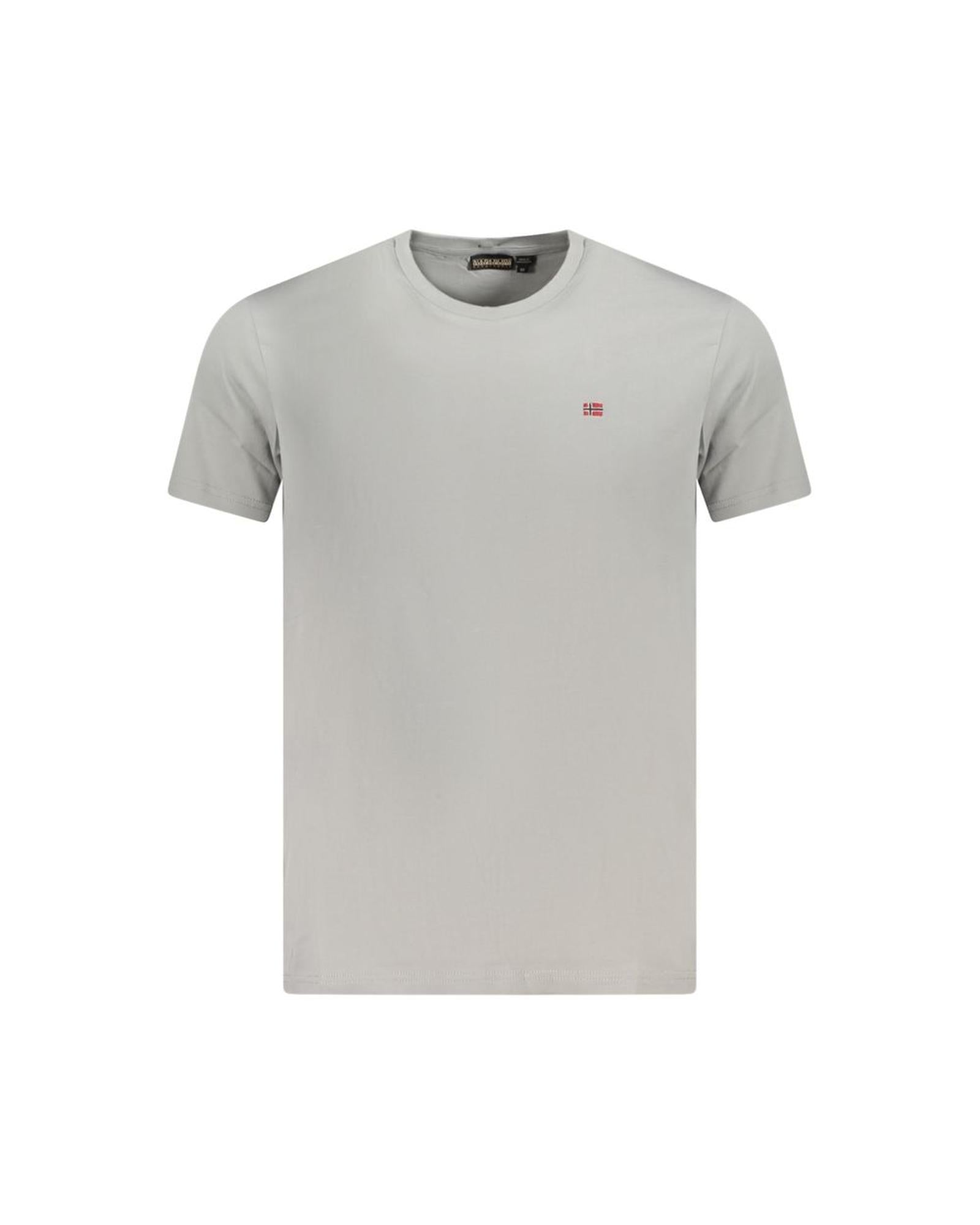 Napapijri Men's Gray Cotton T-Shirt - L