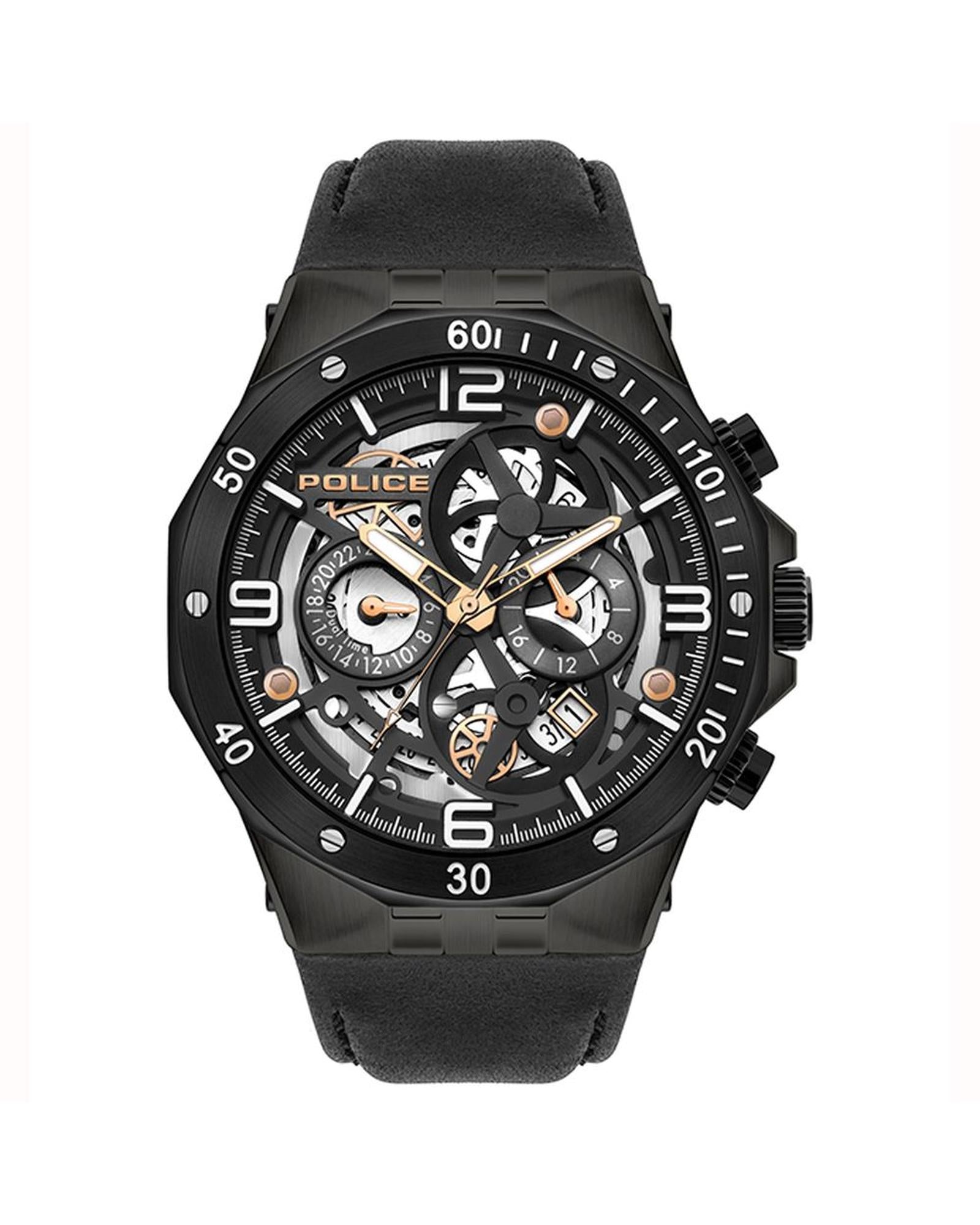 Police Men's Black Watch - One Size