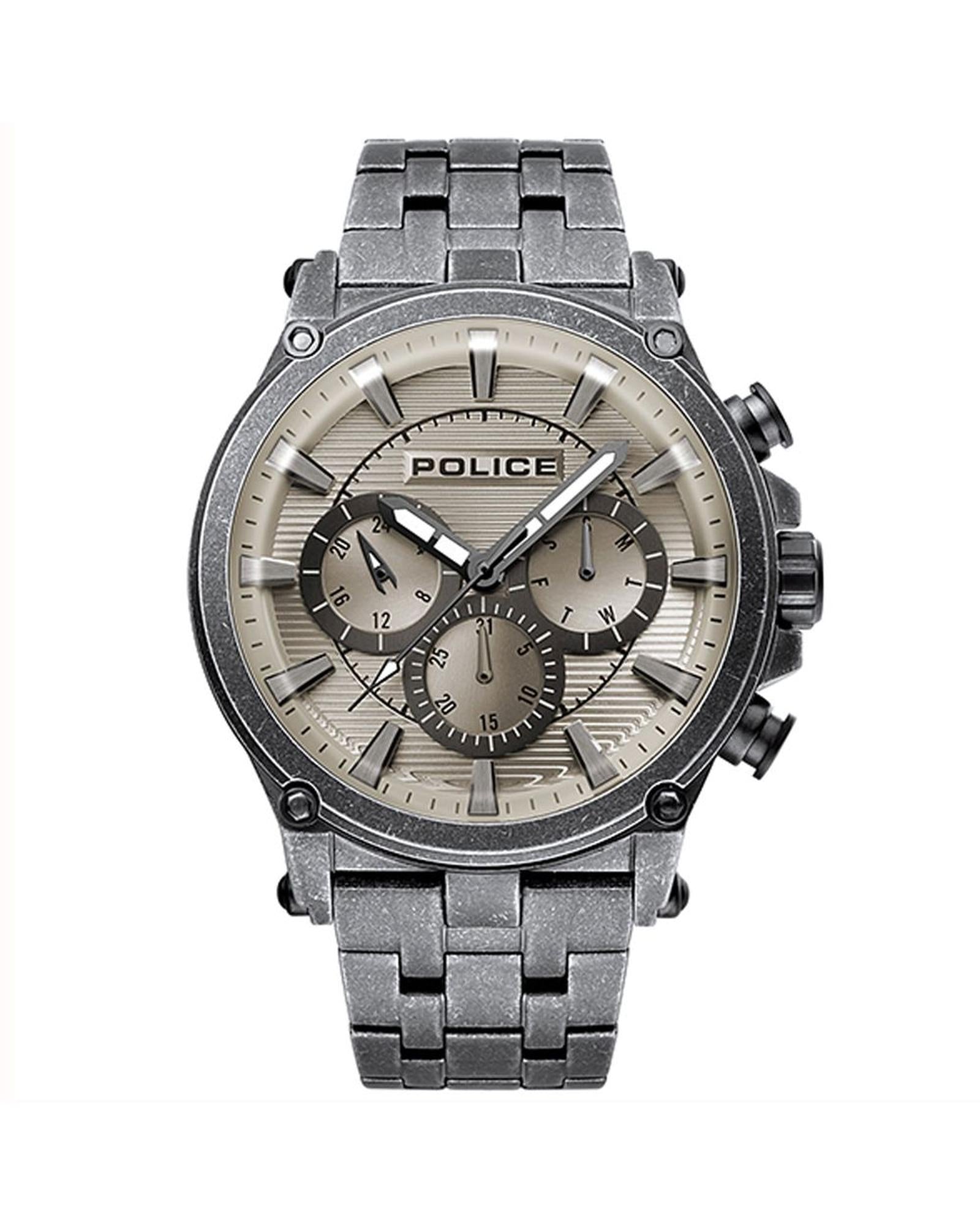 Police Men's Silver Watch - One Size
