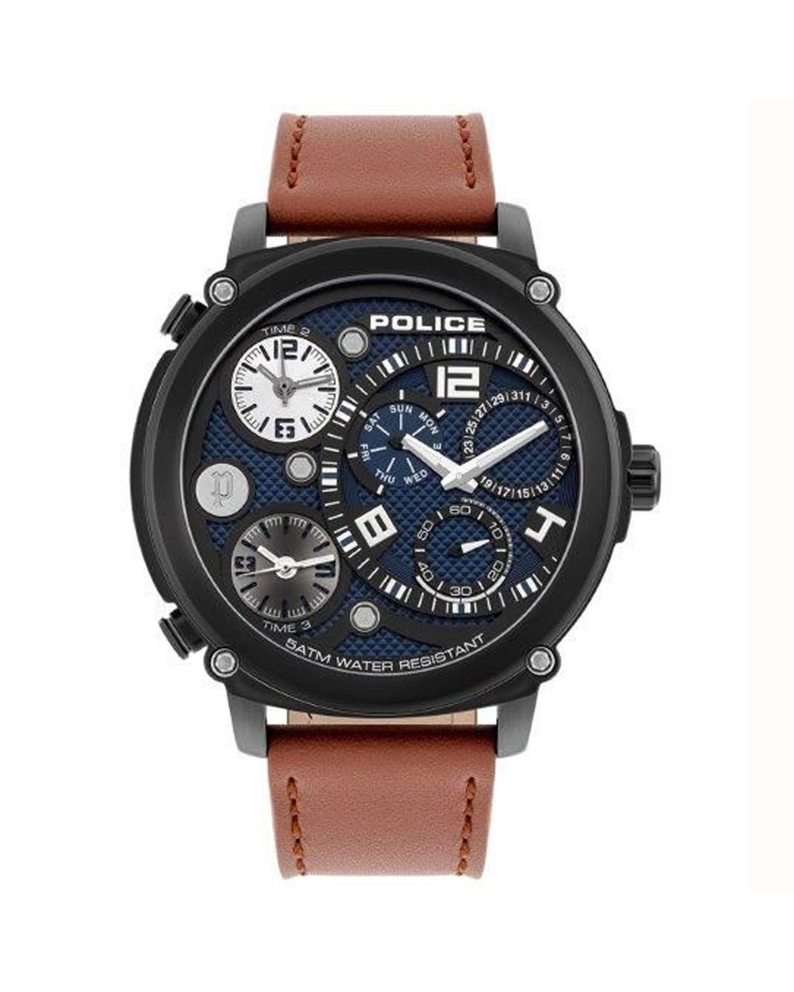 Police Men's Black Watch - One Size