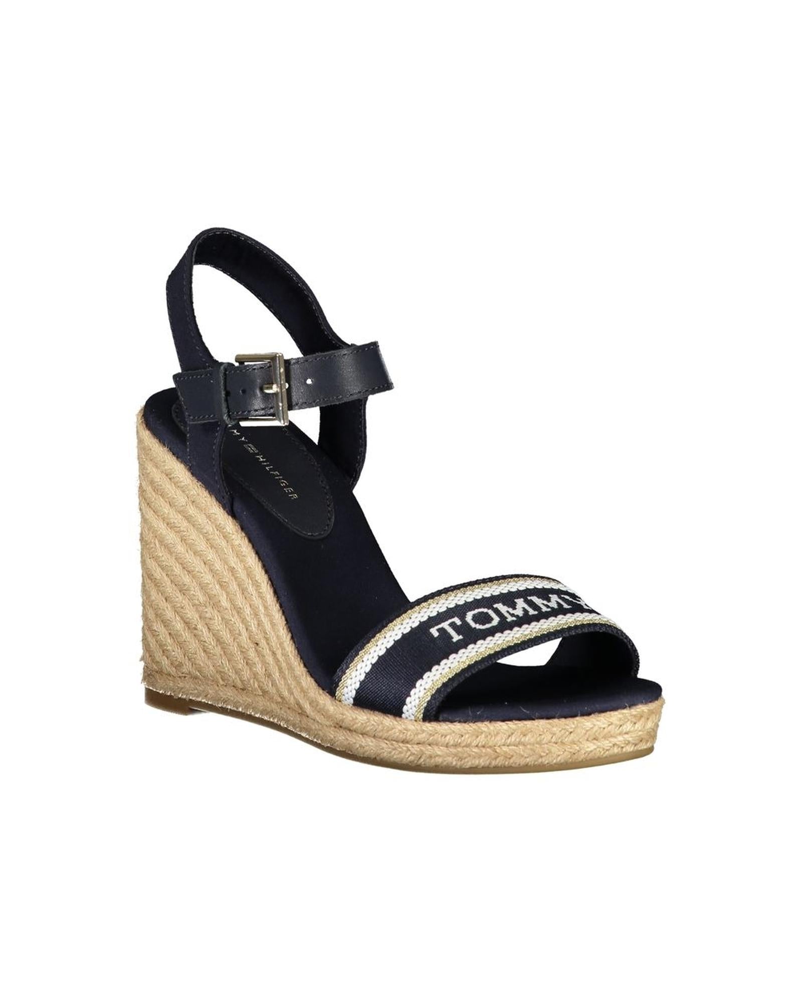 Tommy Hilfiger Women's Blue Polyester Sandal - 39 EU