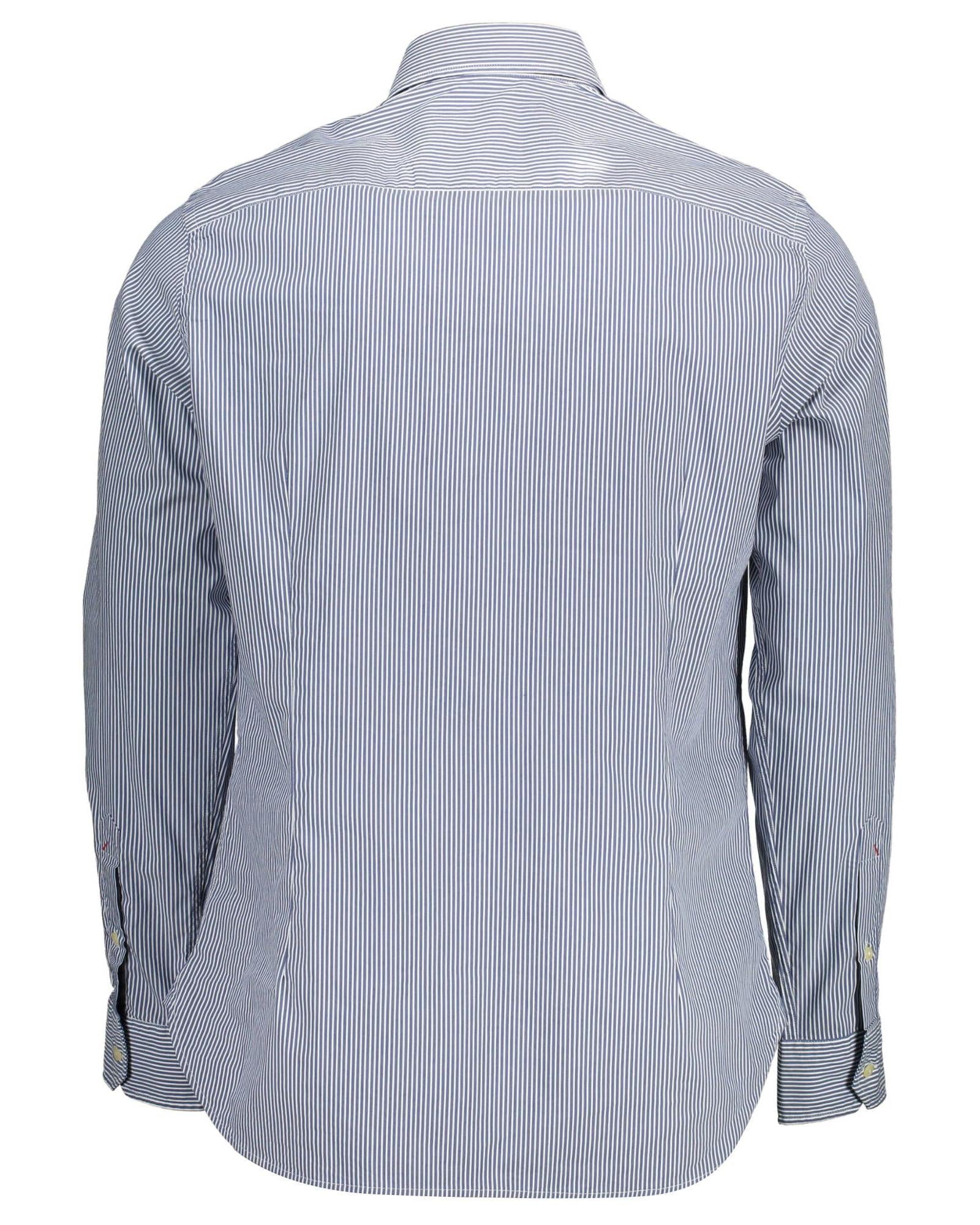 US POLO ASSN Men's Blue Cotton Shirt - 2XL