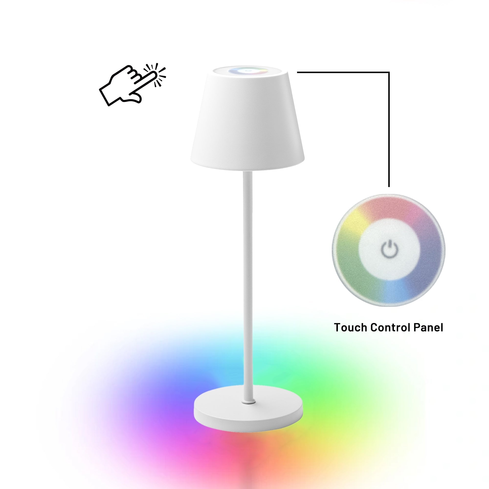 Enoki Portable RGB Table Lamp - White