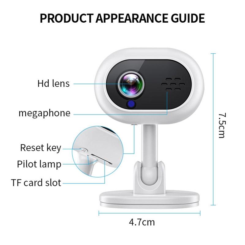 1080P Hd Wifi Smart Surveillance Camera With Two-Way Voice & Infrared Night Vision - A4
