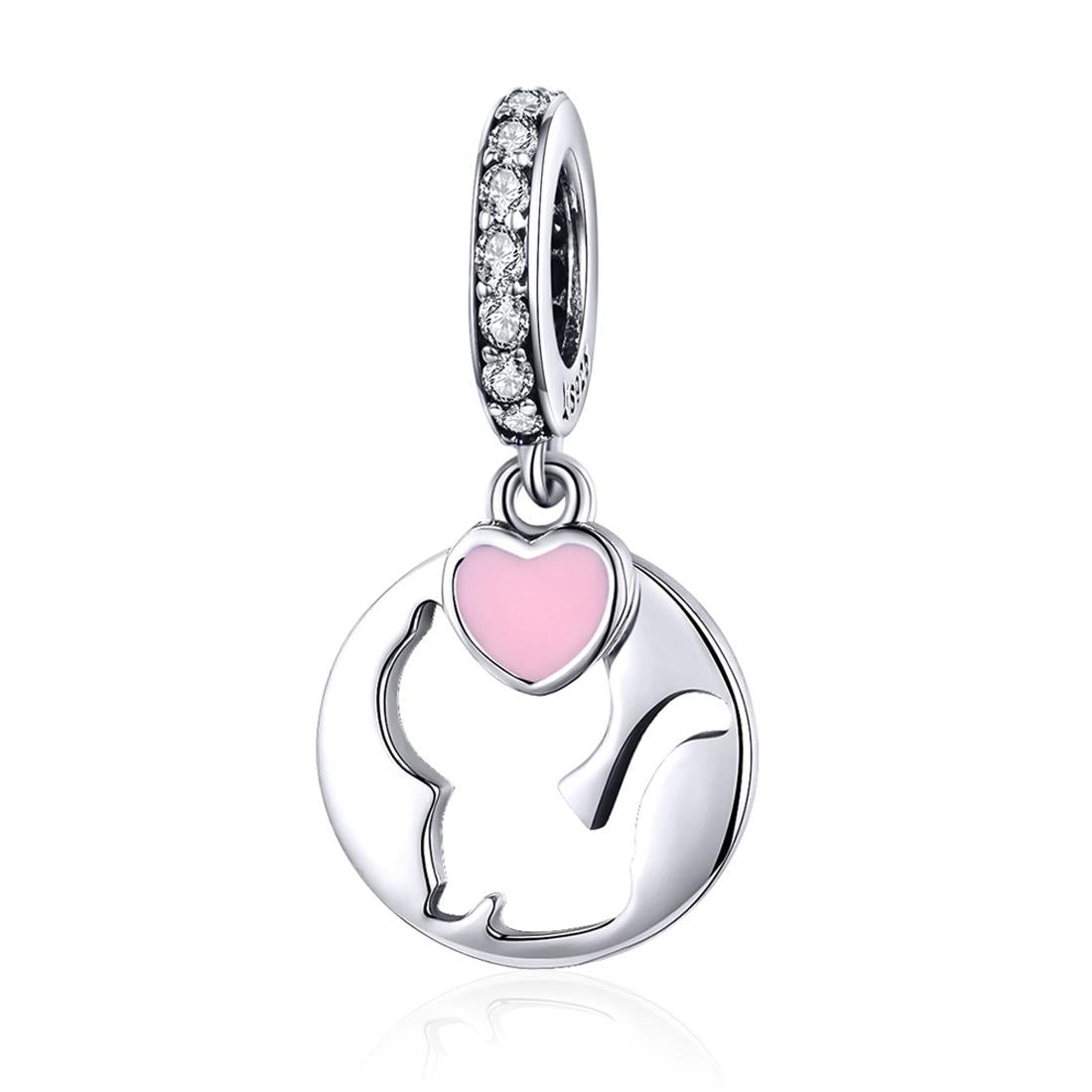 925 Sterling Silver Cat Pendant For Diy Bracelets And Necklaces Style - Pendent