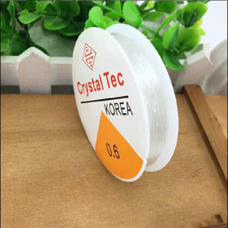 5 Transparent Fishing Line Elastic Wire Rope 0.6Mm Diy Jewelry Material