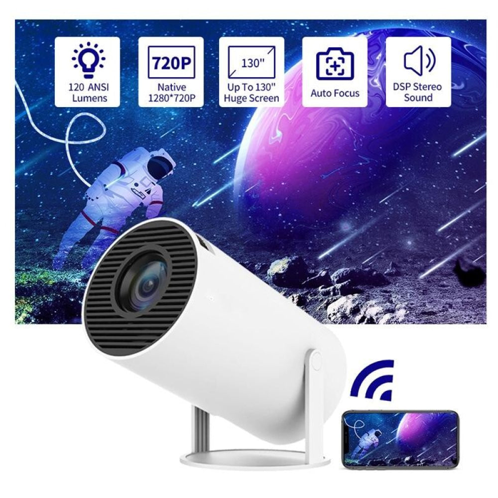 Portable Smart Projector With Android 11.0 System - 120 Lumen
