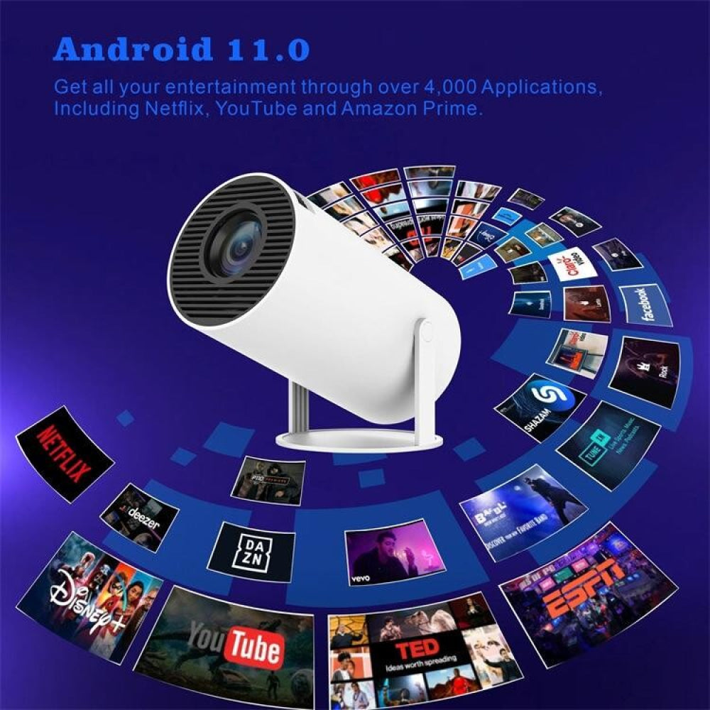 Portable Smart Projector With Android 11.0 System - 120 Lumen